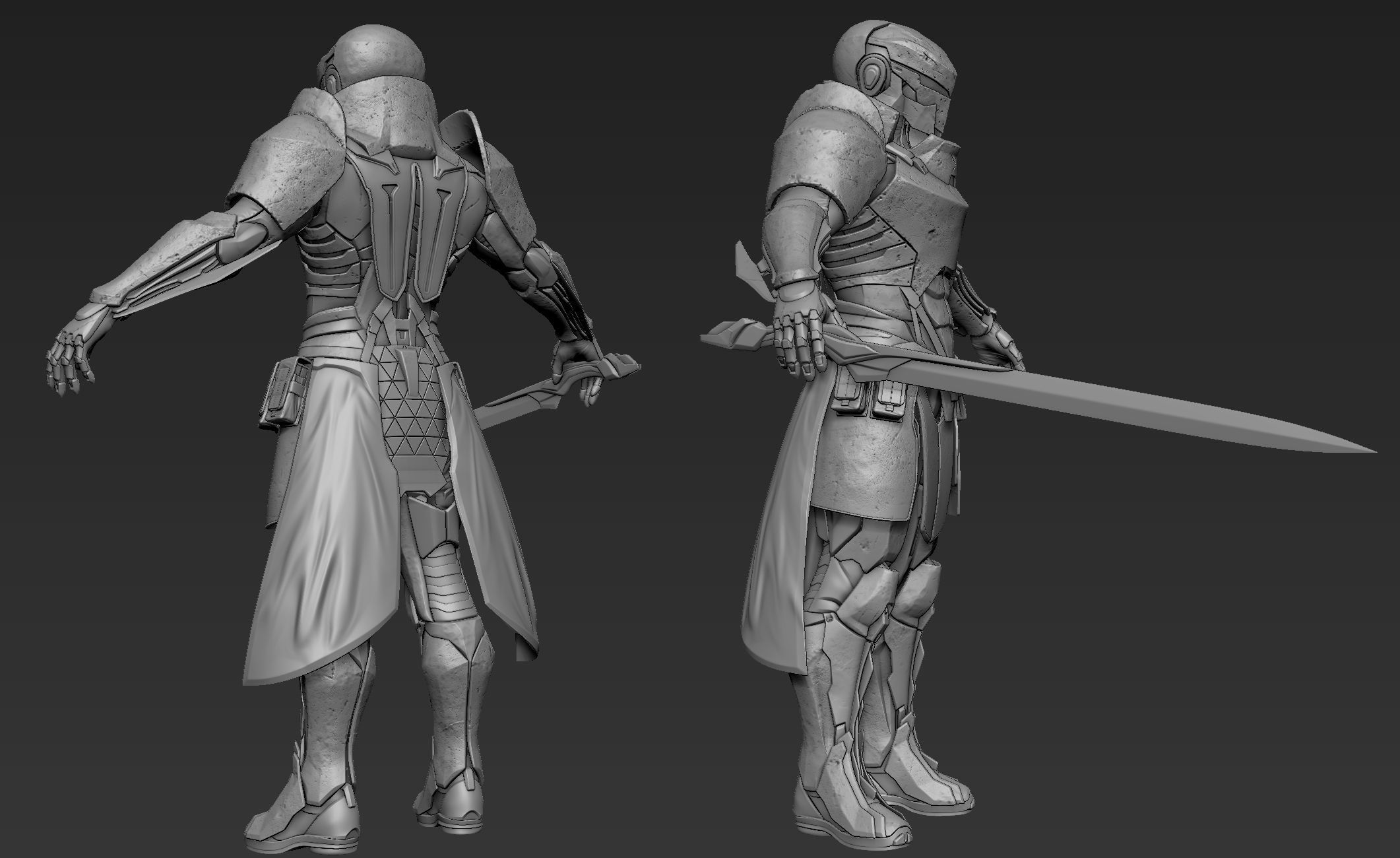 Paladin Knight Sci-Fi Style 3D model_37