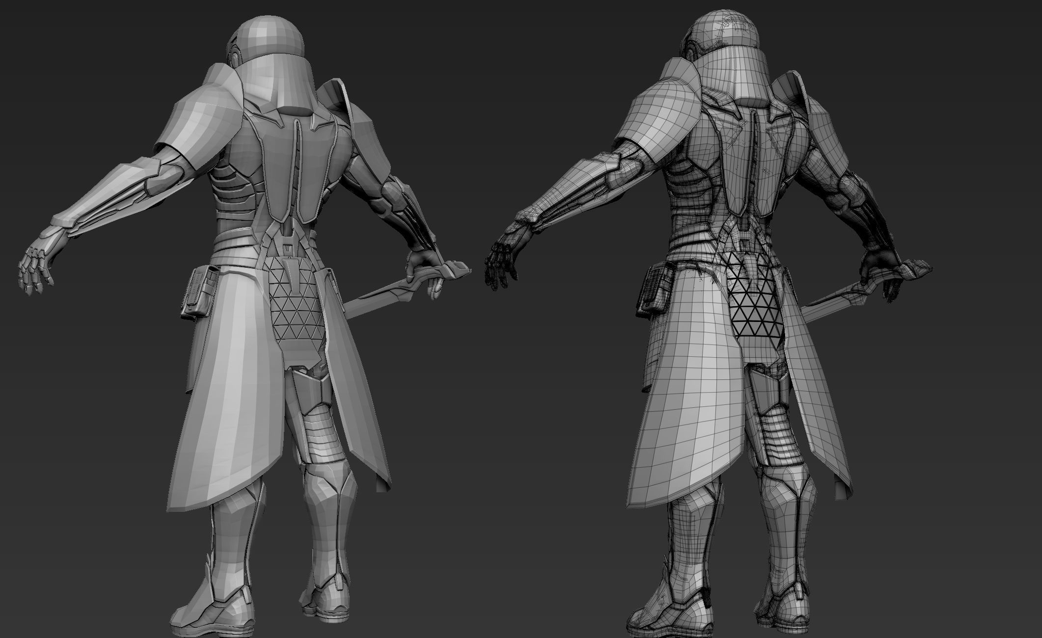 Paladin Knight Sci-Fi Style 3D model_39