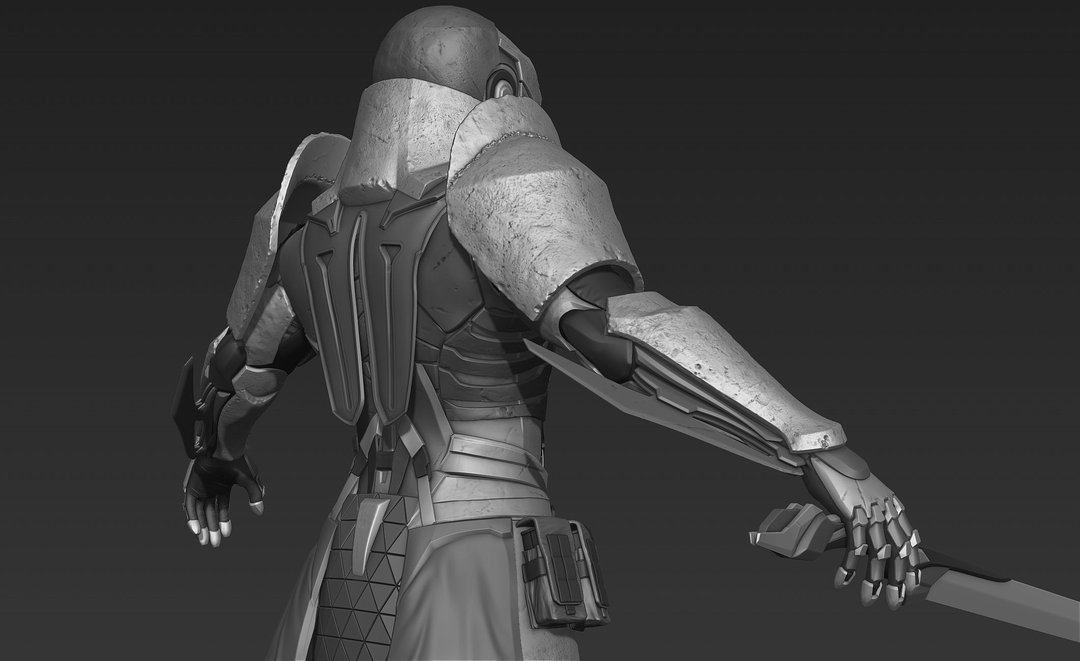 Paladin Knight Sci-Fi Style 3D model_15