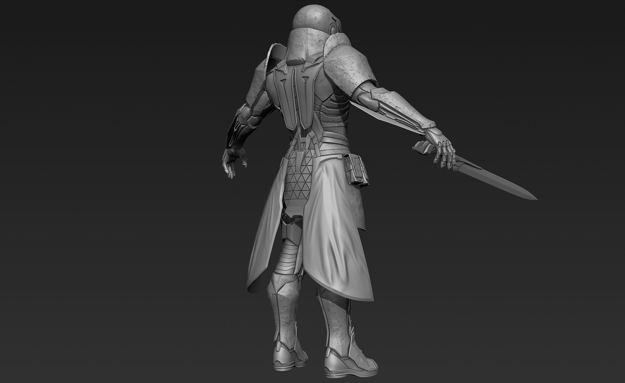Paladin Knight Sci-Fi Style 3D model_32