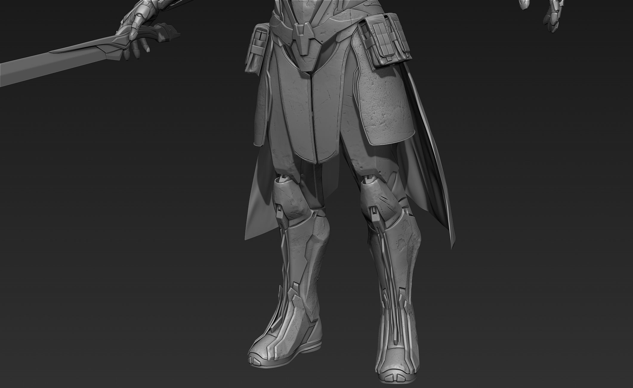 Paladin Knight Sci-Fi Style 3D model_30