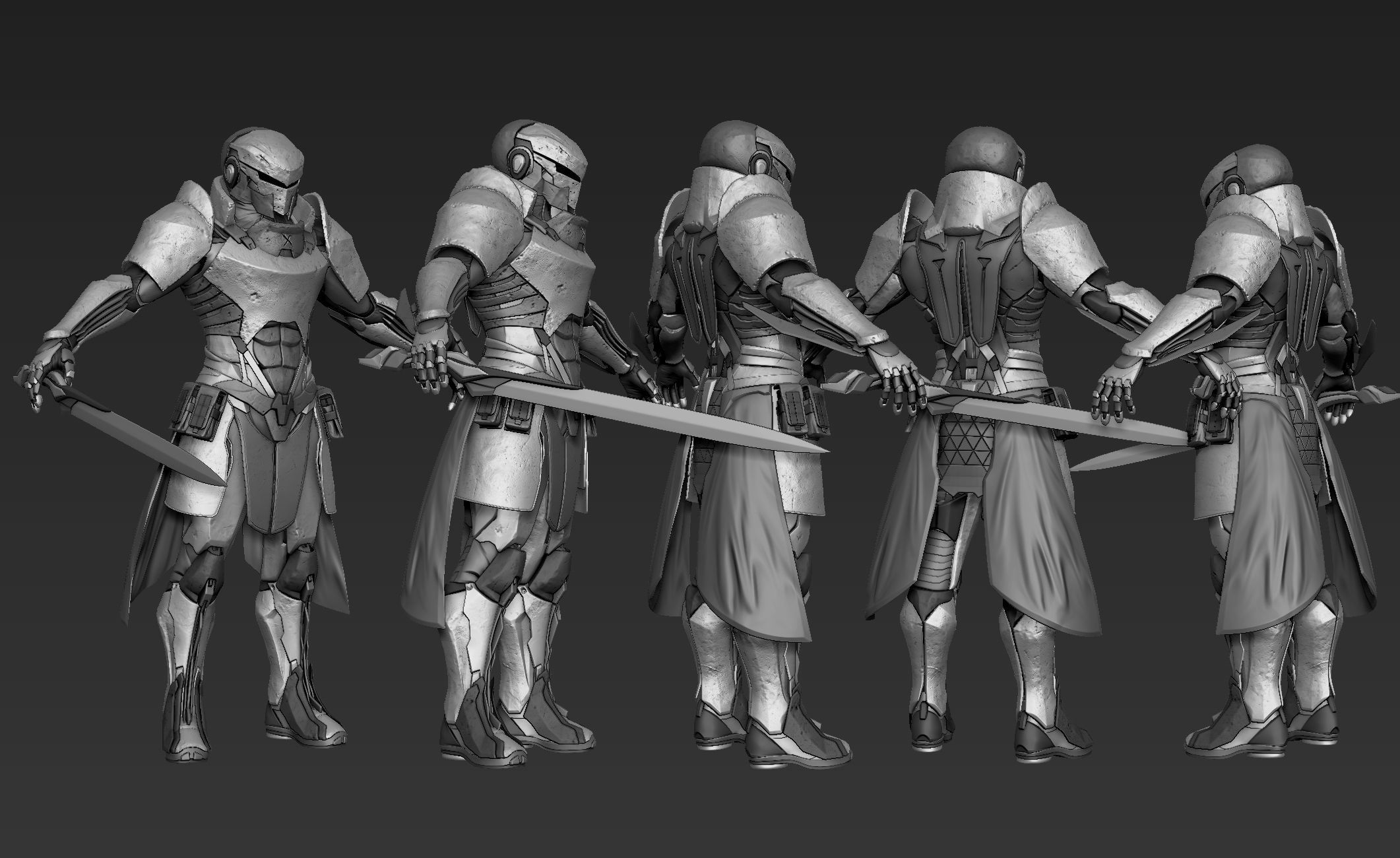 Paladin Knight Sci-Fi Style 3D model_22
