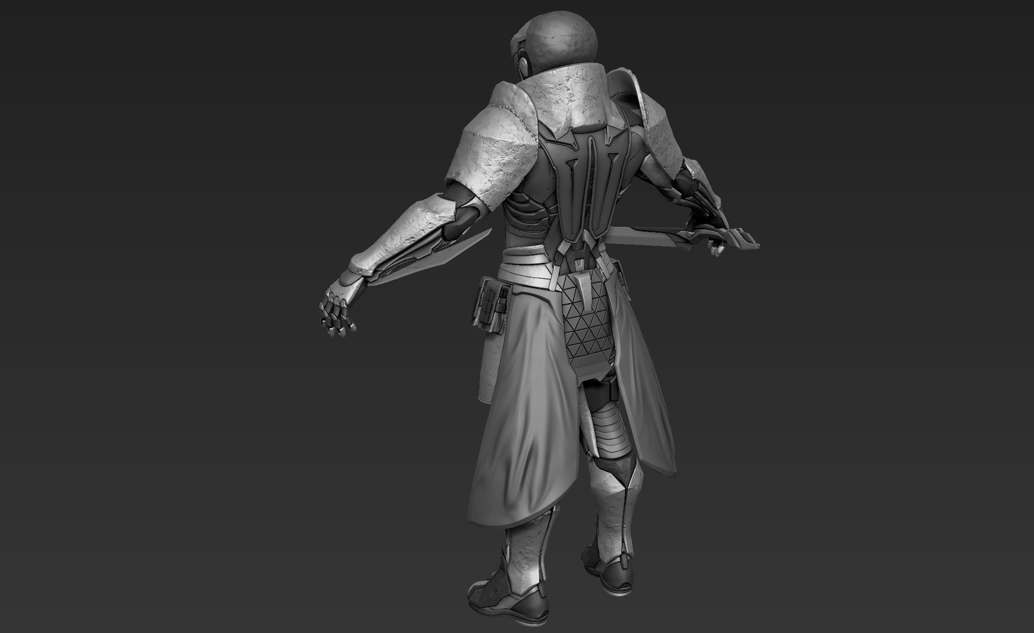Paladin Knight Sci-Fi Style 3D model_17