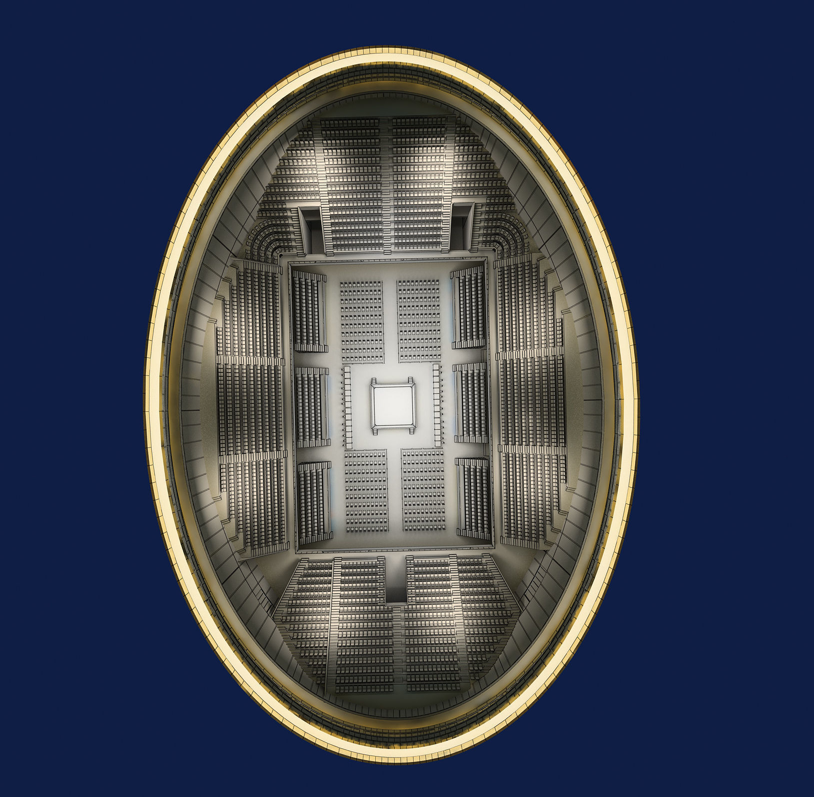 Boxing Arena 3D model_6