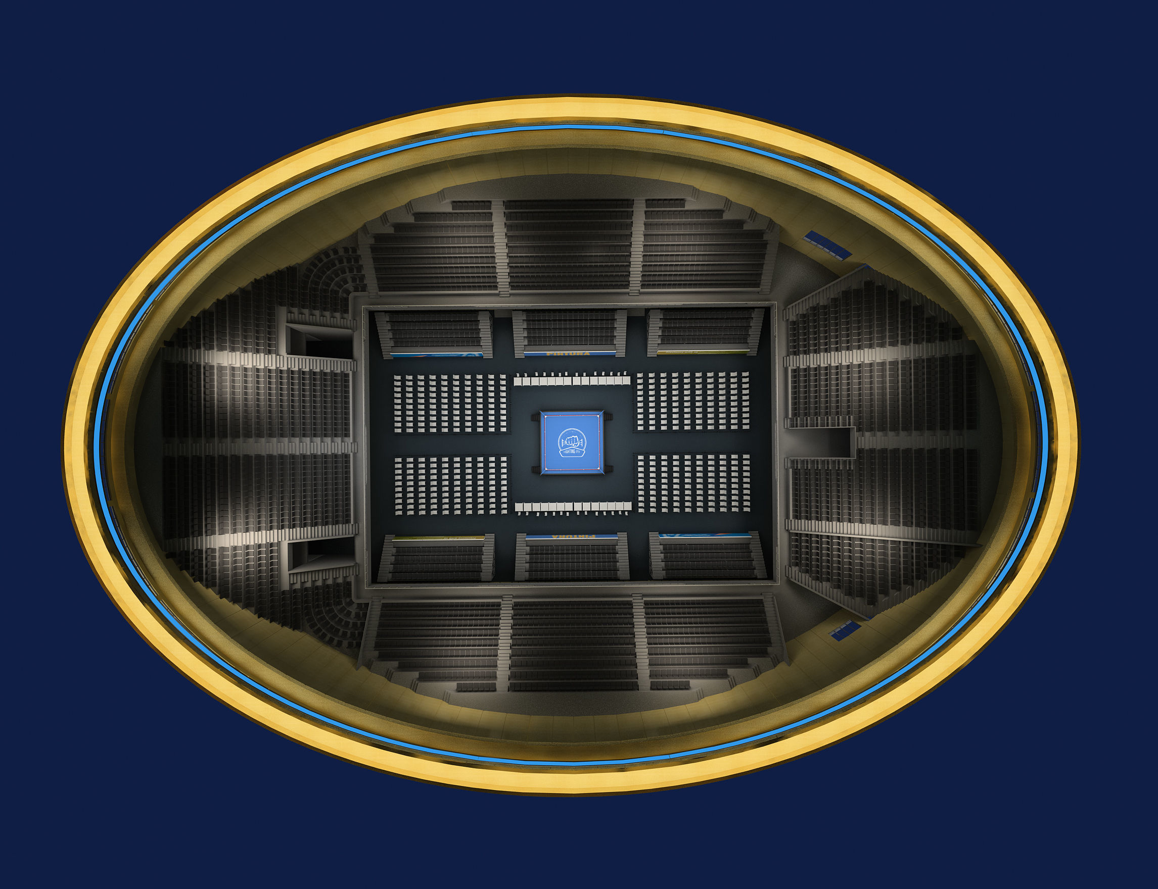 Boxing Arena 3D model_1