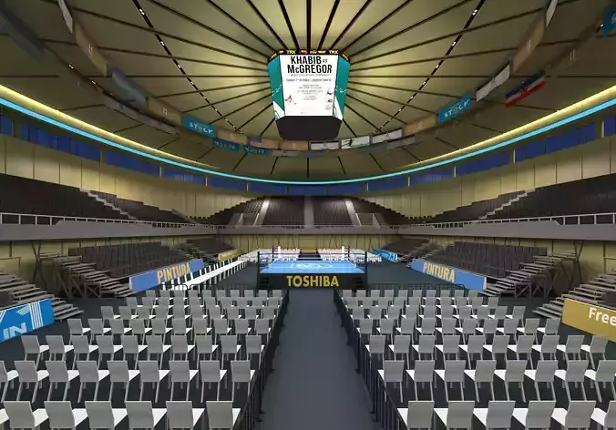 Boxing Arena 3D model