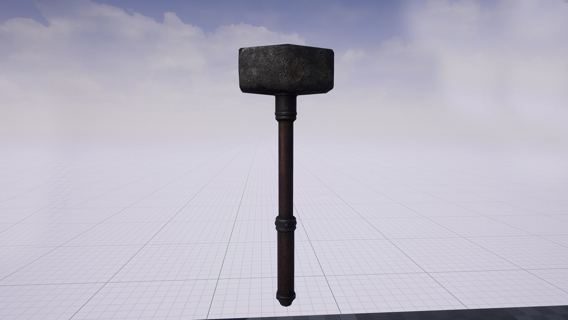 Blacksmith man in apron Low-poly 3D model_17