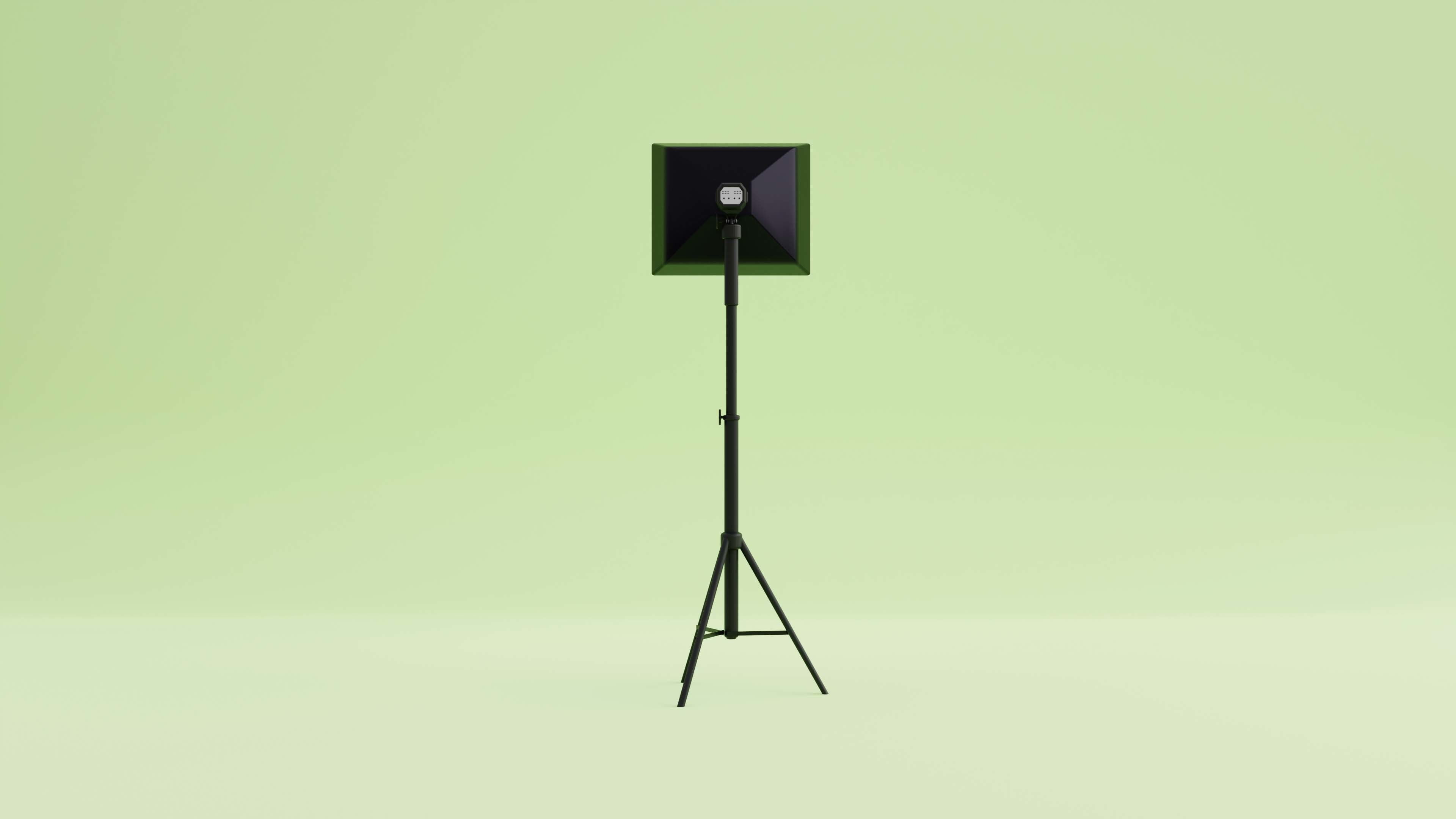 Softbox Studio Light Low-poly 3D model_4