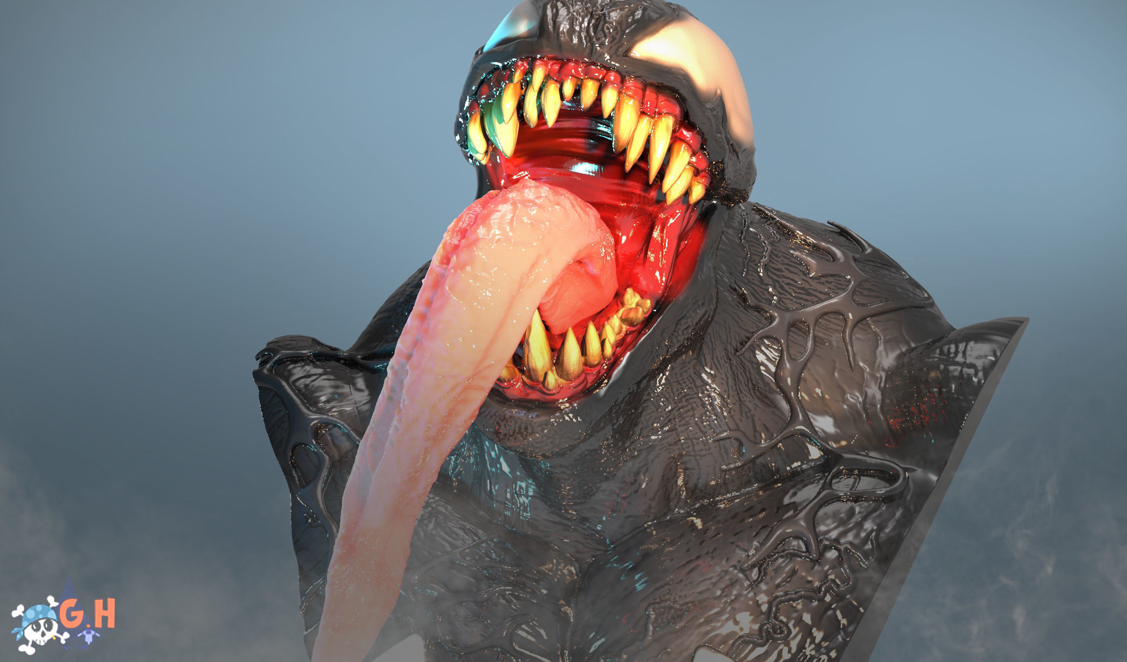 Venom 3D print model_4