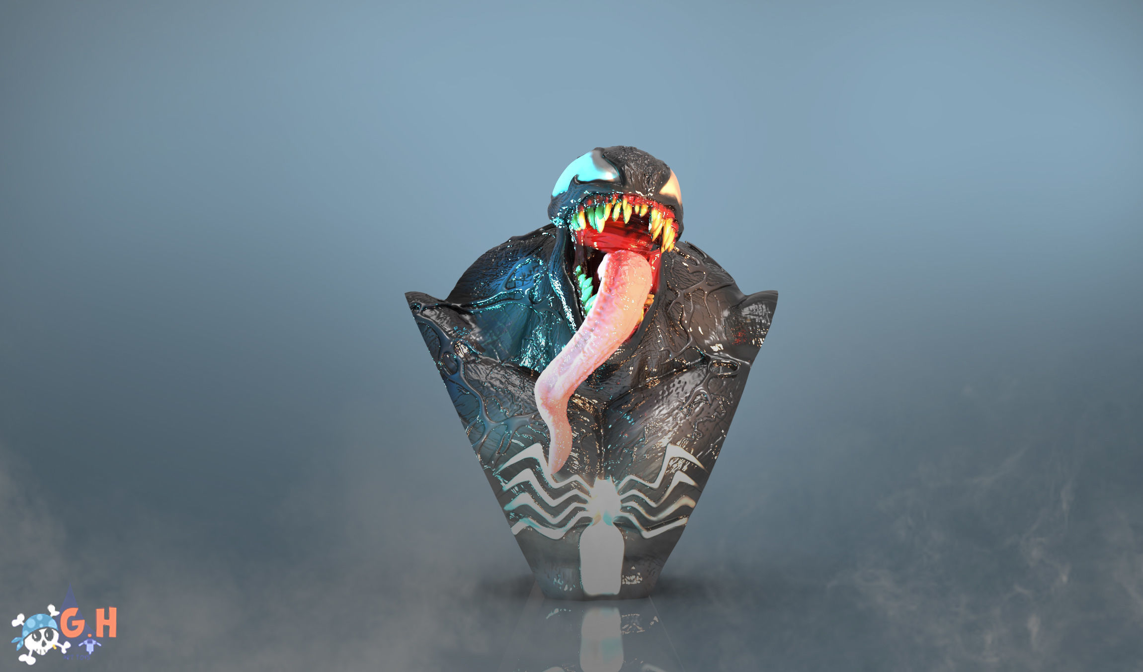 Venom 3D print model_1