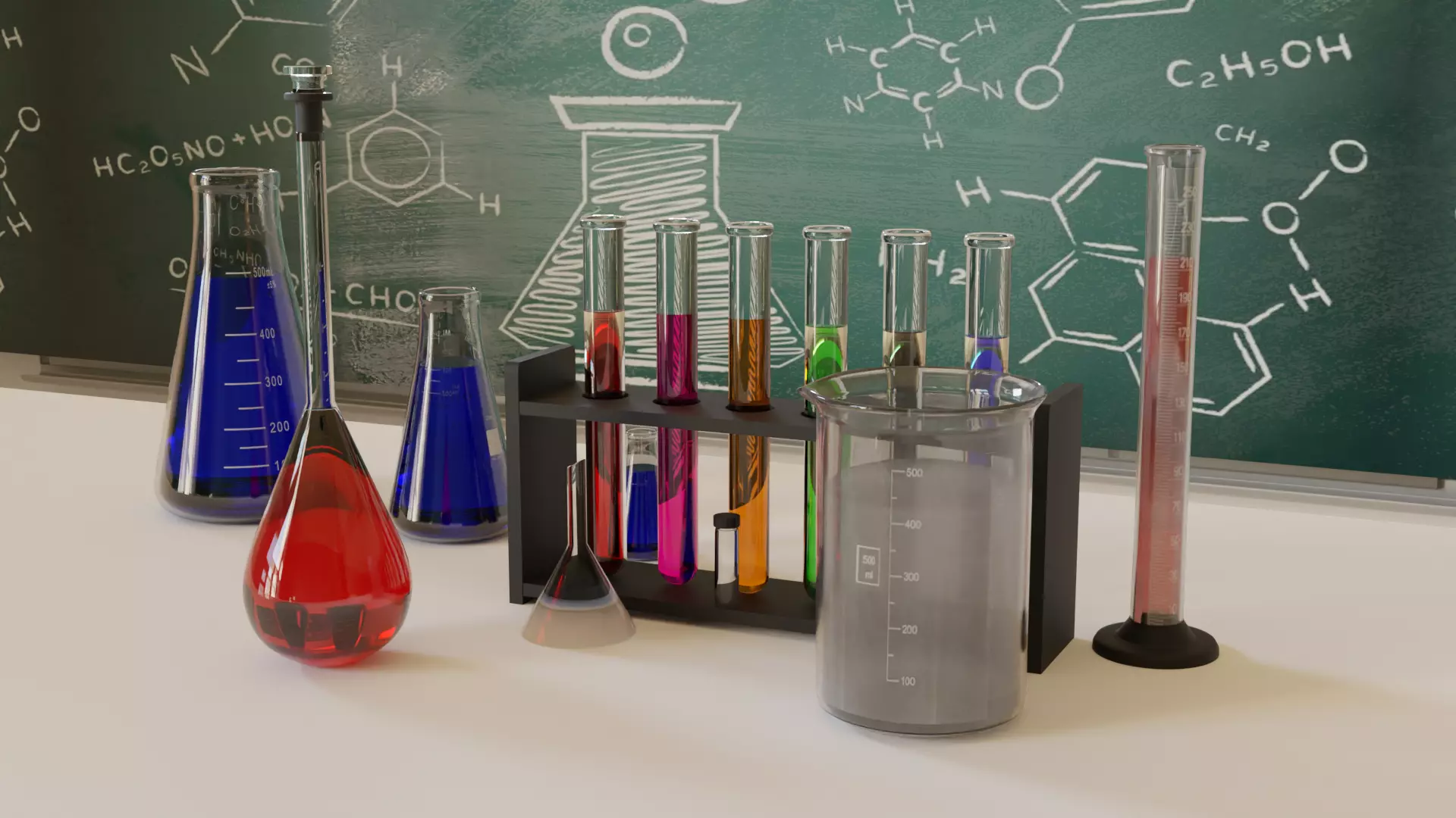 Chemical Equiqment Low-poly 3D model
