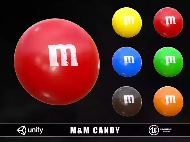 Chocolate Candy Low-poly 3D model