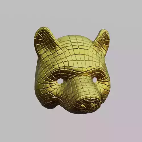  Vip Bear Mask - Mascara del oso Vip - low poly