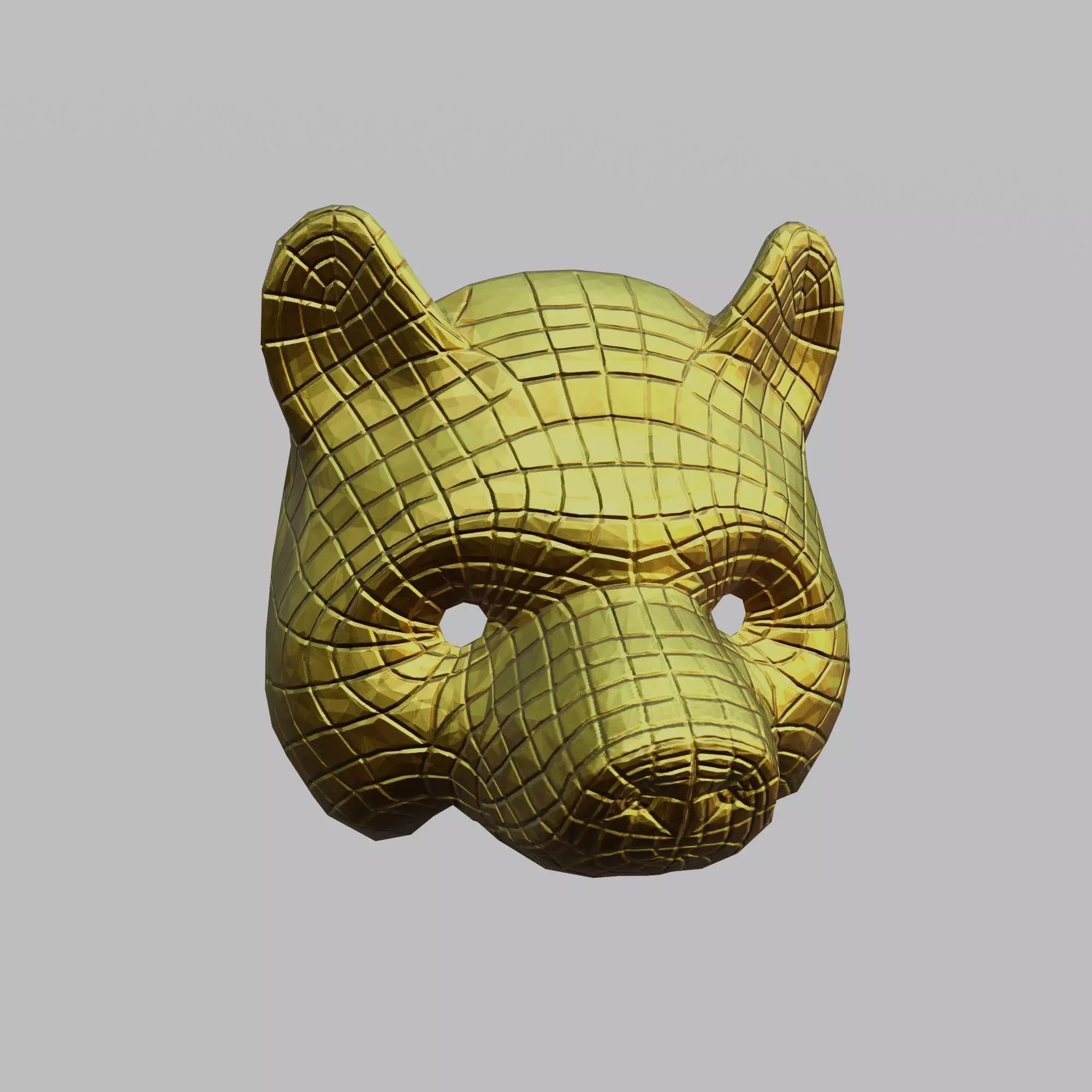 Vip Bear Mask - Mascara del oso Vip - low poly Low-poly 3D model