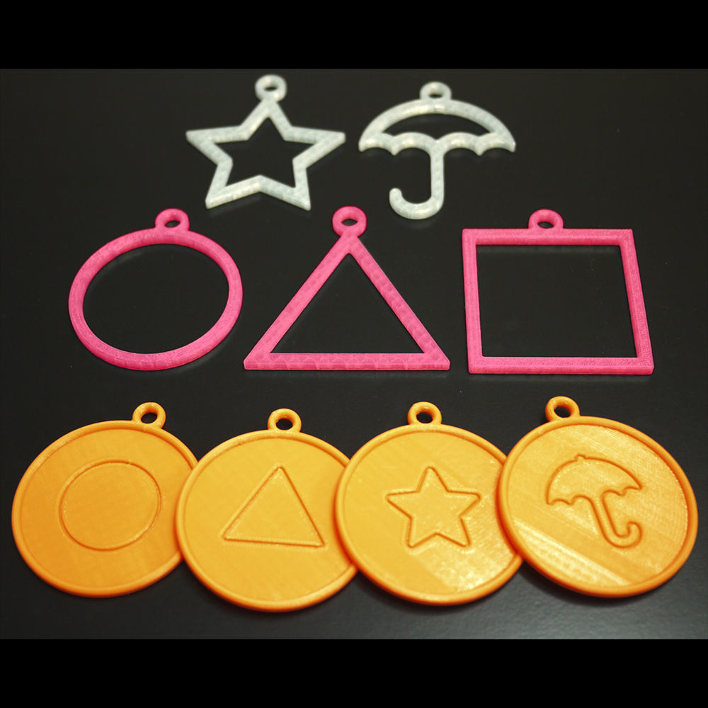 Squid Game Ornament Set 3D print model_1