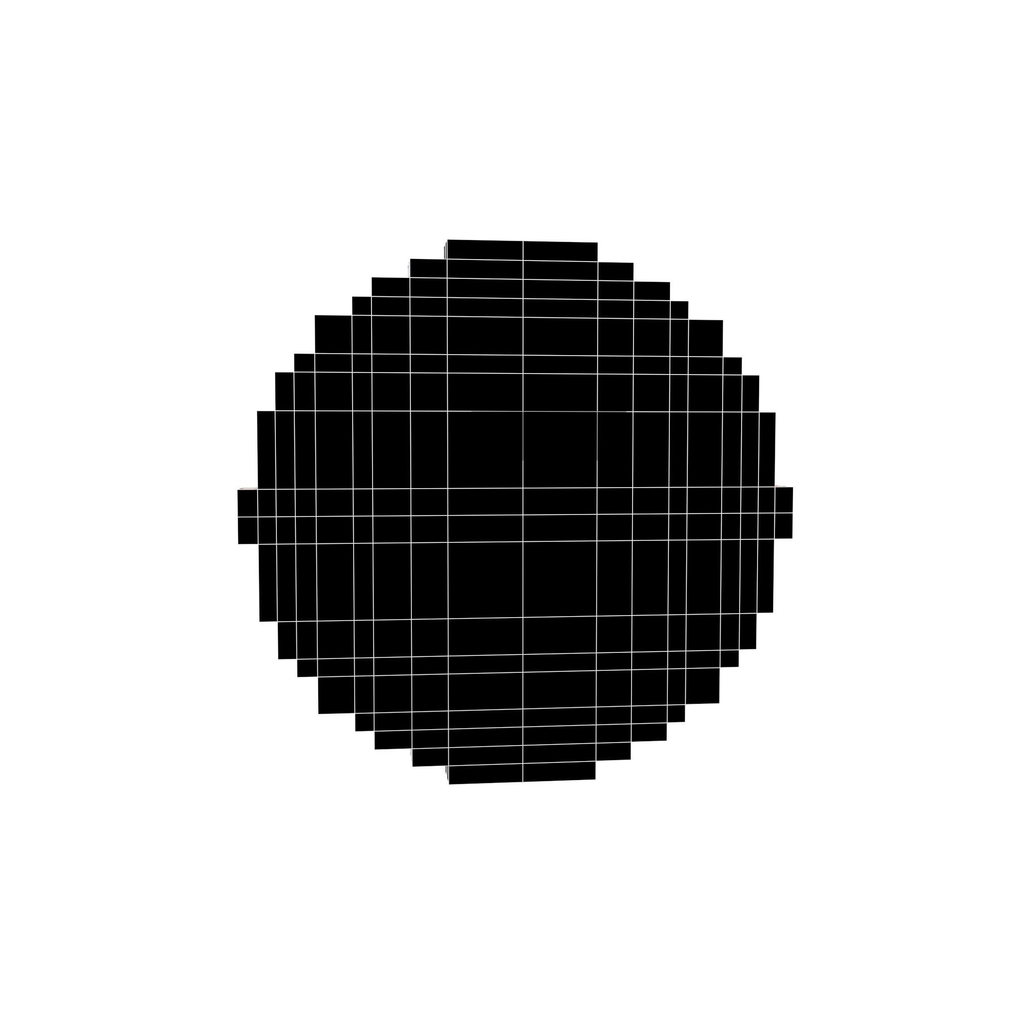 Pixel Dogecoin v1 003 Low-poly 3D model_4