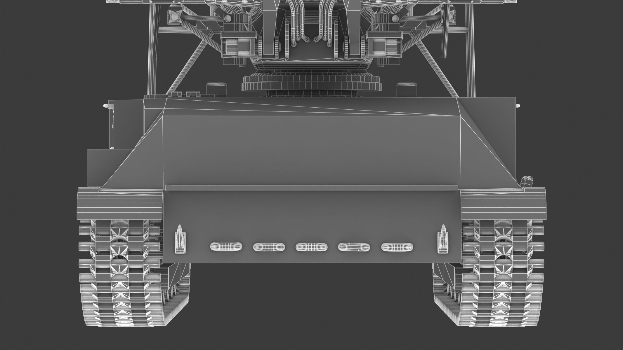 2K11 Kub Low Poly SA-4 Ganef Low-poly 3D model_35