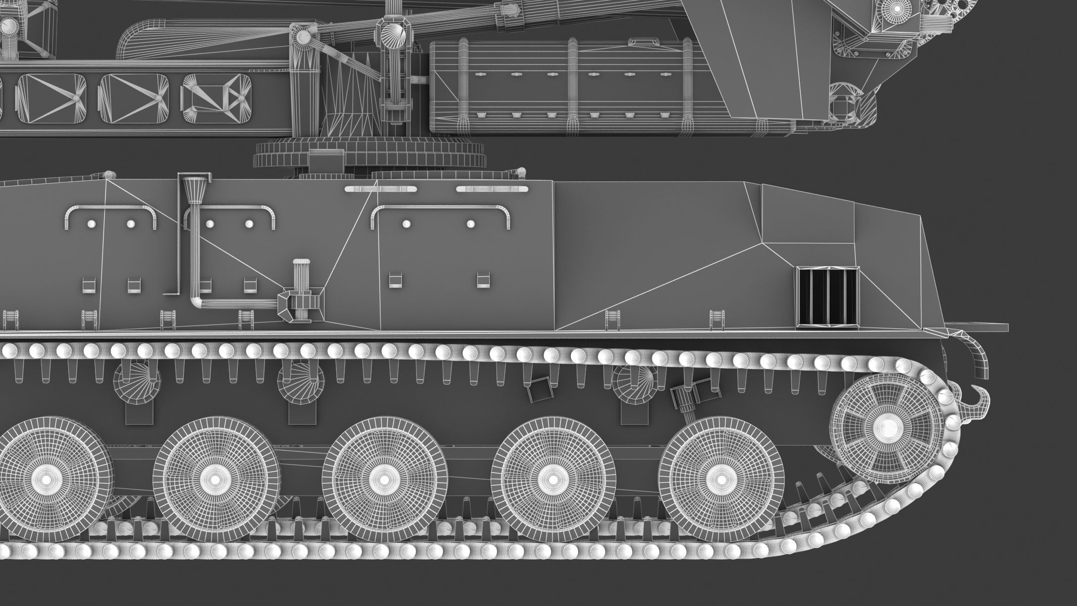 2K11 Kub Low Poly SA-4 Ganef Low-poly 3D model_37