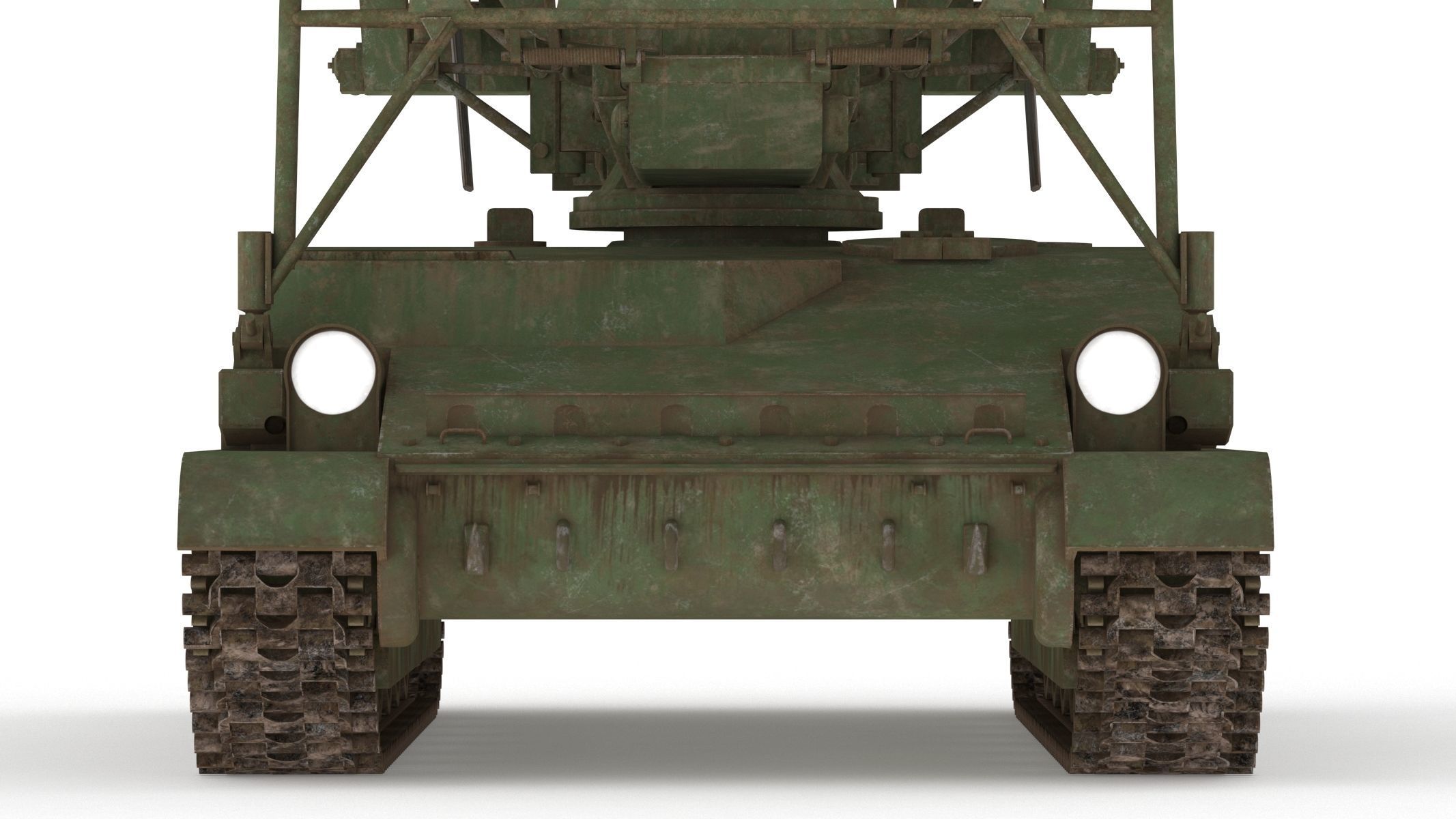 2K11 Kub Low Poly SA-4 Ganef Low-poly 3D model_11