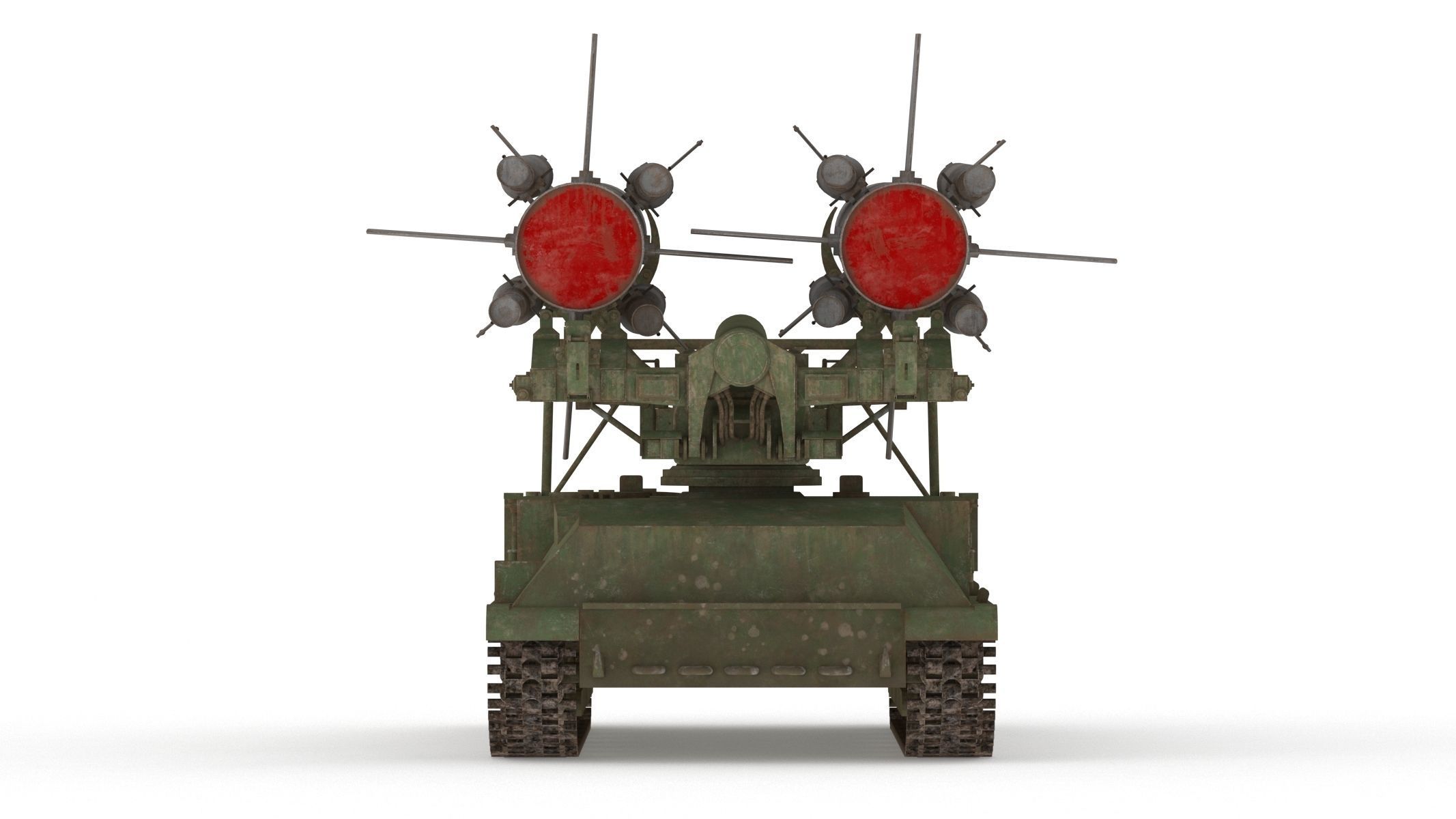 2K11 Kub Low Poly SA-4 Ganef Low-poly 3D model_5