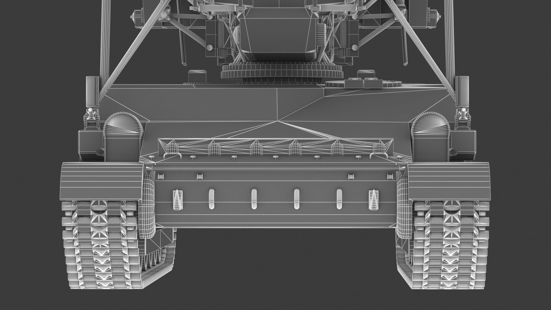 2K11 Kub Low Poly SA-4 Ganef Low-poly 3D model_31