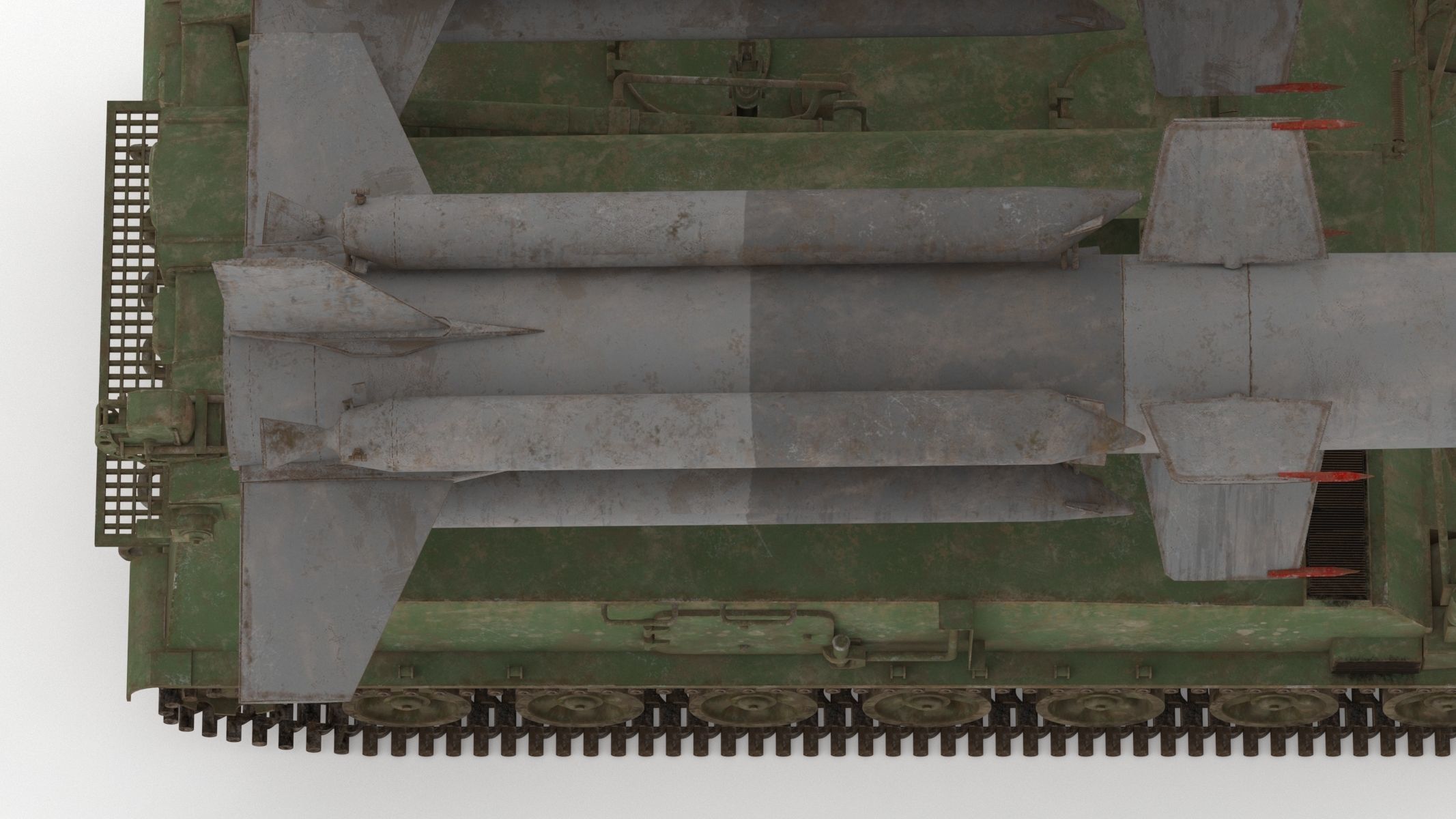 2K11 Kub Low Poly SA-4 Ganef Low-poly 3D model_19