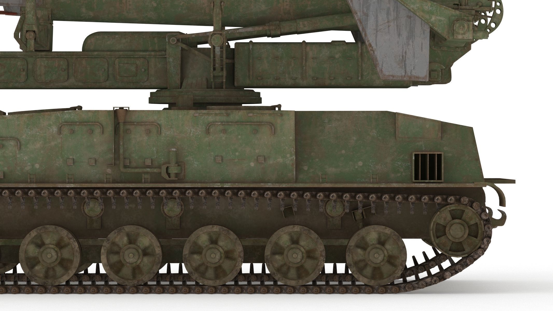 2K11 Kub Low Poly SA-4 Ganef Low-poly 3D model_17