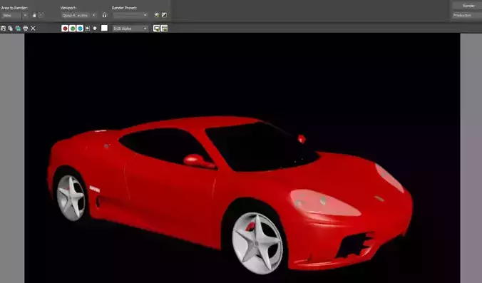 FERRARI 360 - 3DS - FBX - OBJ - iProp - ICLONE 7 3D model