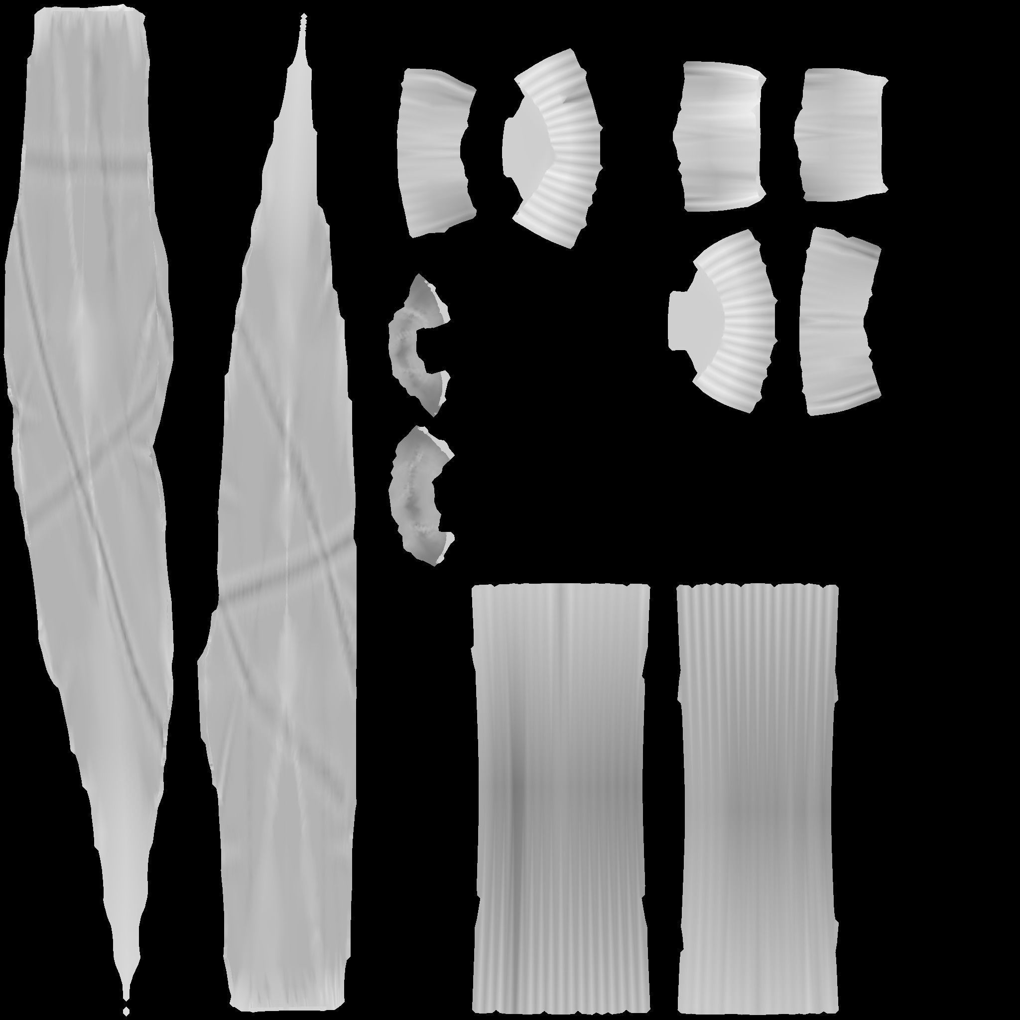 Handmade knife Free low-poly 3D model_5