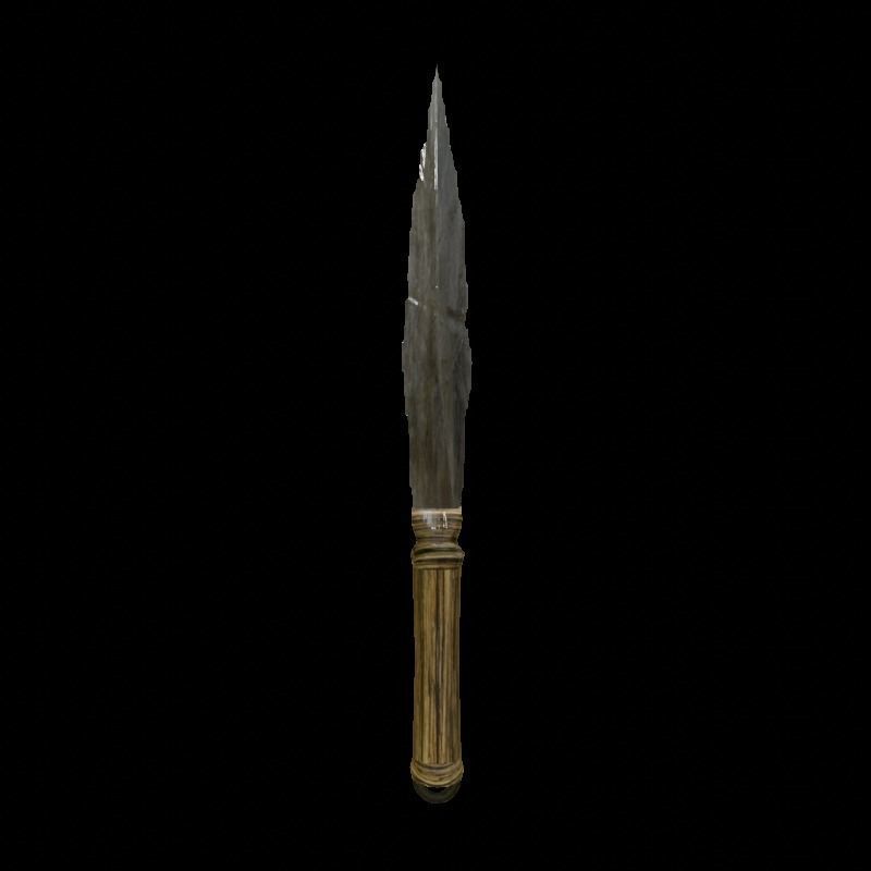 Handmade knife Free low-poly 3D model_1