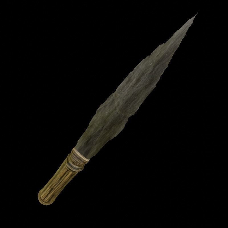 Handmade knife Free low-poly 3D model_3