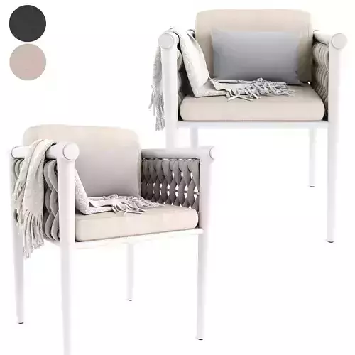 CHAIR DANDY Garden chair By Atmosphera 3D model