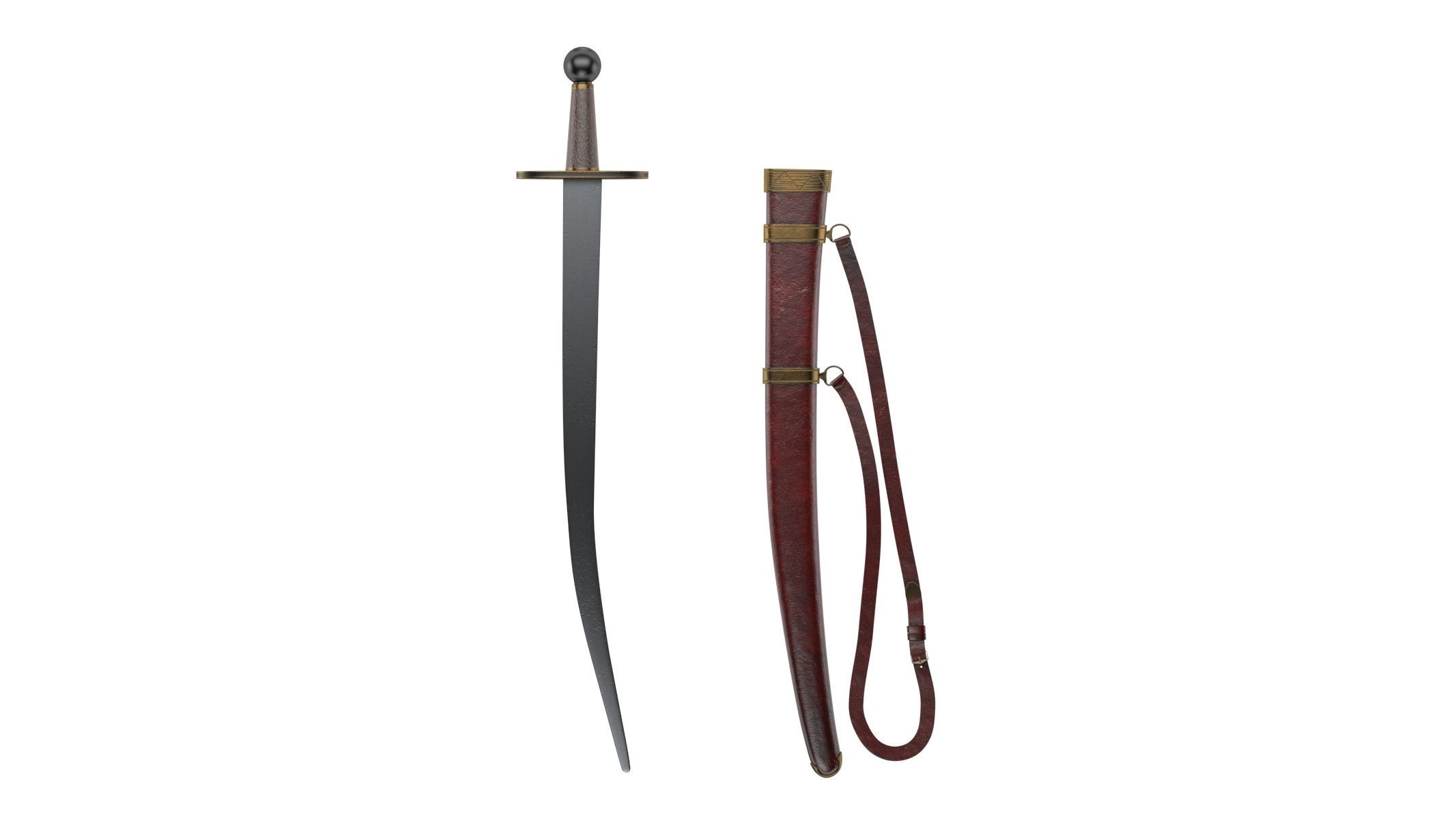 Paramerion Sword Low-poly 3D model_4