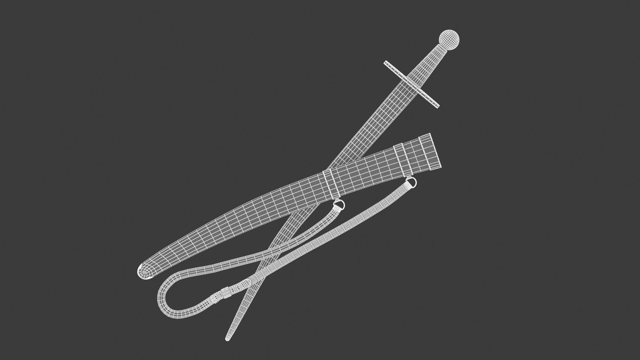 Paramerion Sword Low-poly 3D model_15