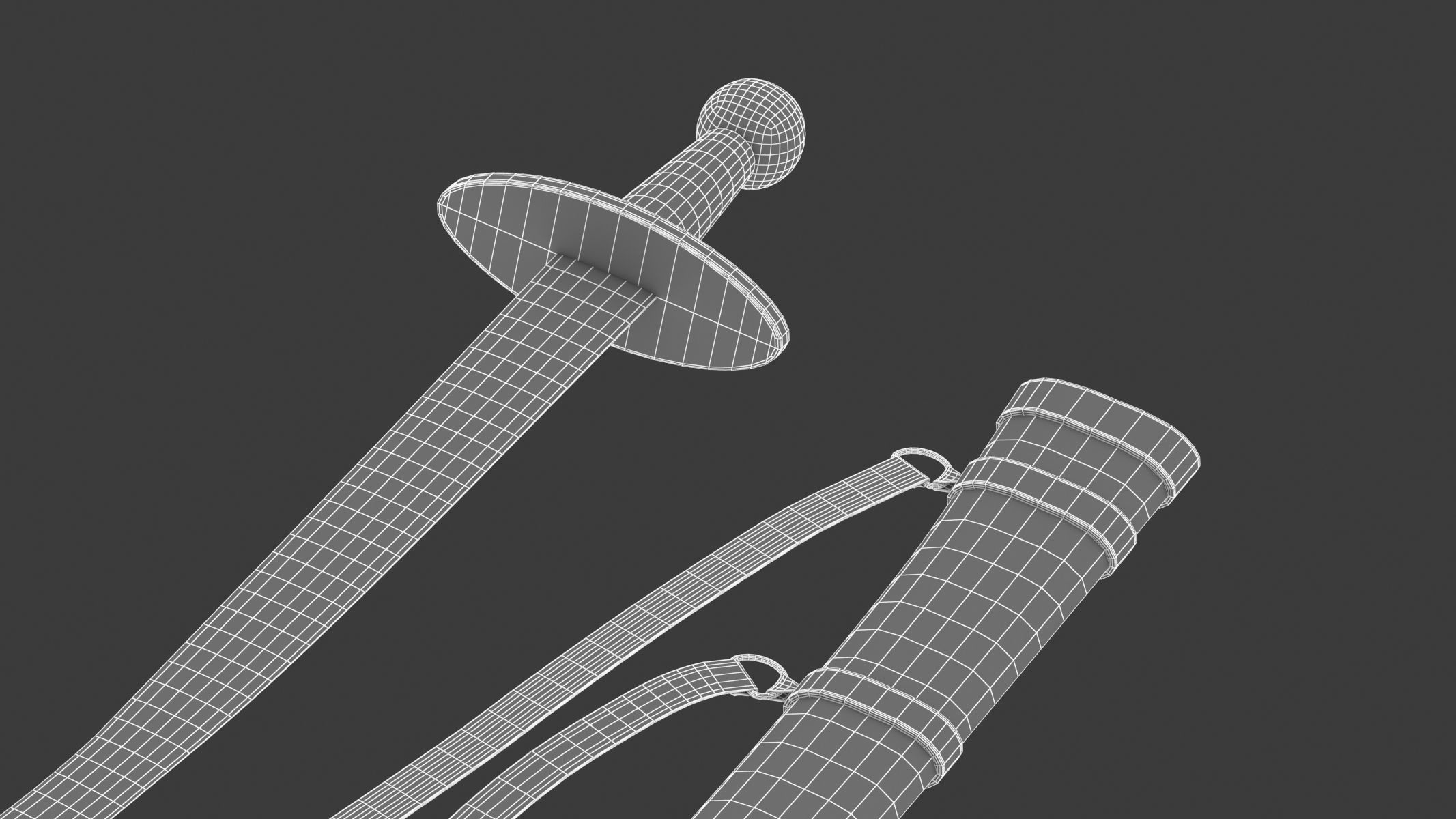 Paramerion Sword Low-poly 3D model_17