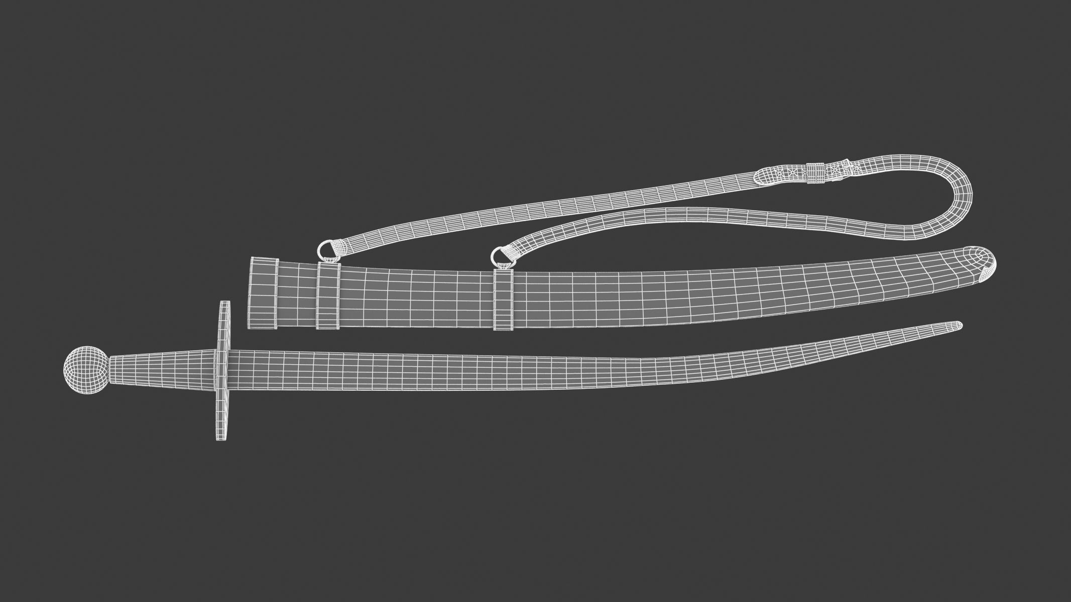 Paramerion Sword Low-poly 3D model_10