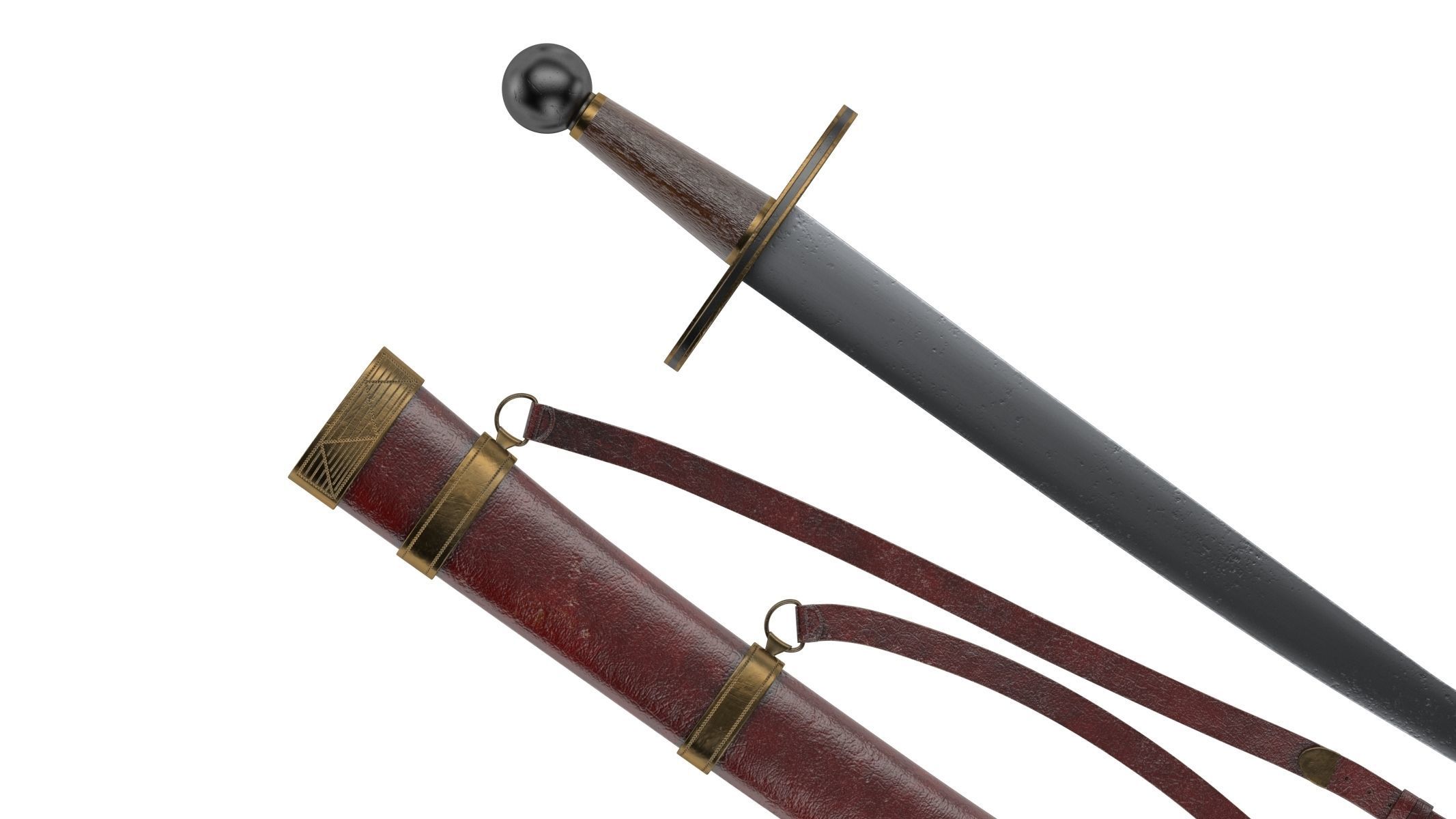 Paramerion Sword Low-poly 3D model_6