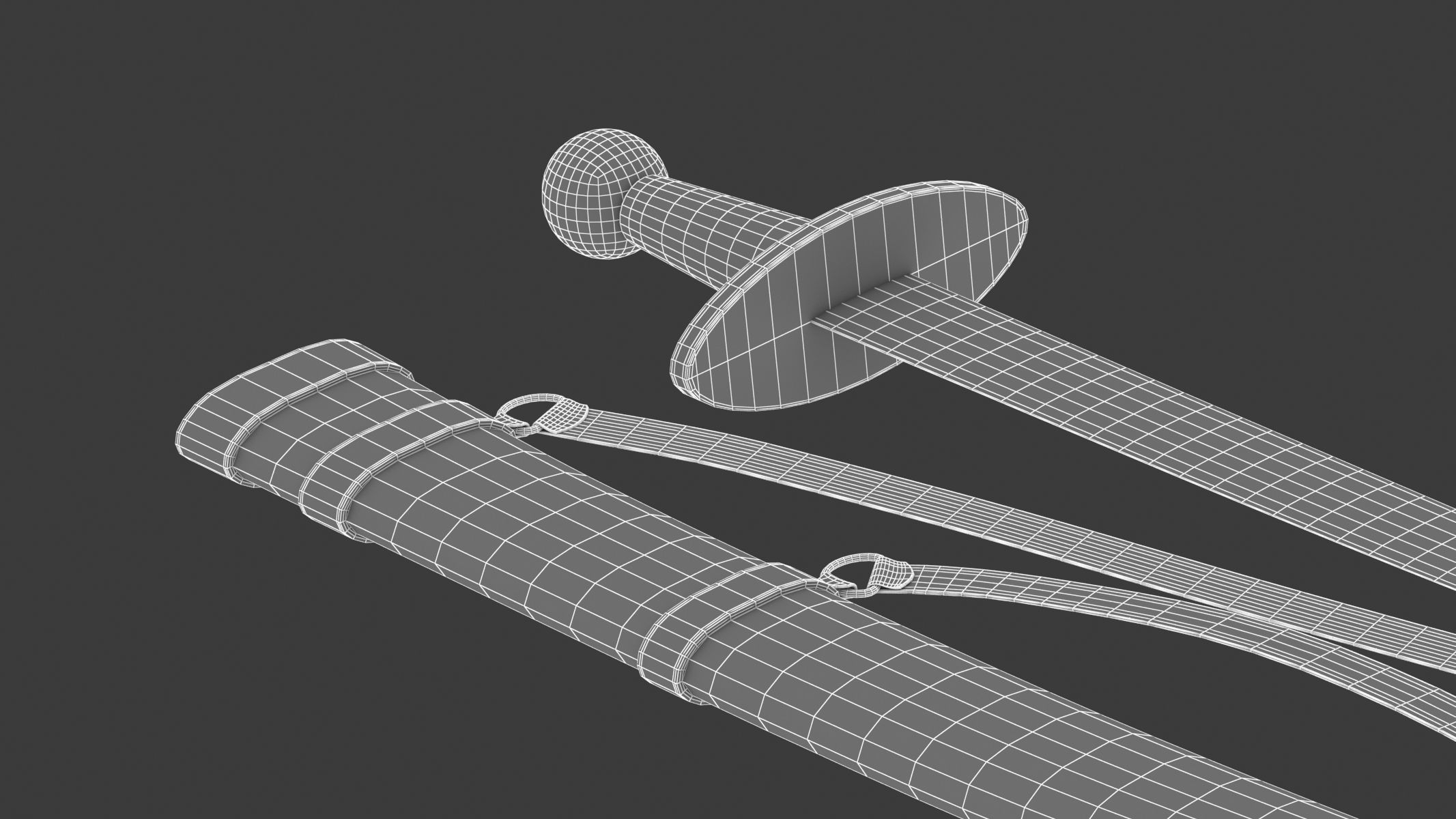 Paramerion Sword Low-poly 3D model_18