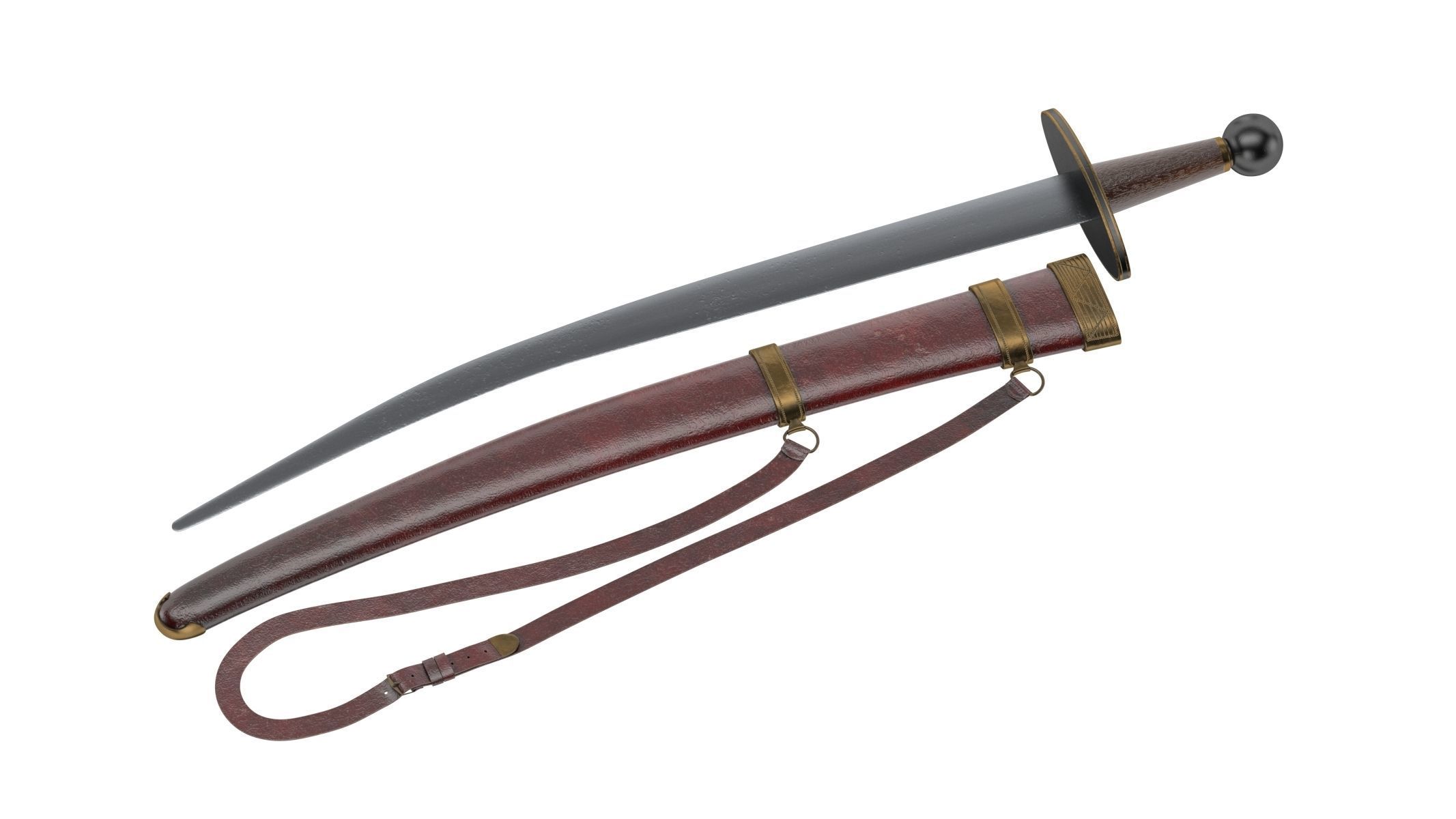 Paramerion Sword Low-poly 3D model_2