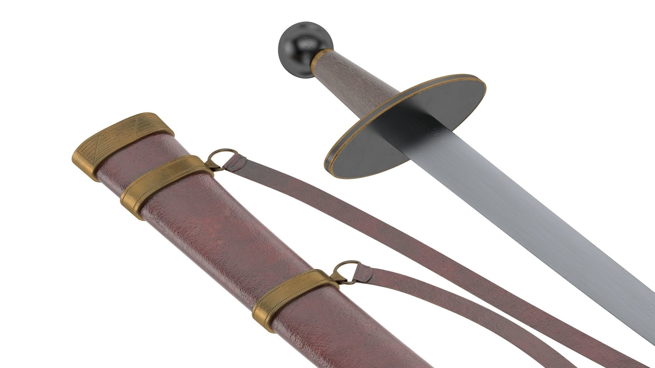 Paramerion Sword Low-poly 3D model_8