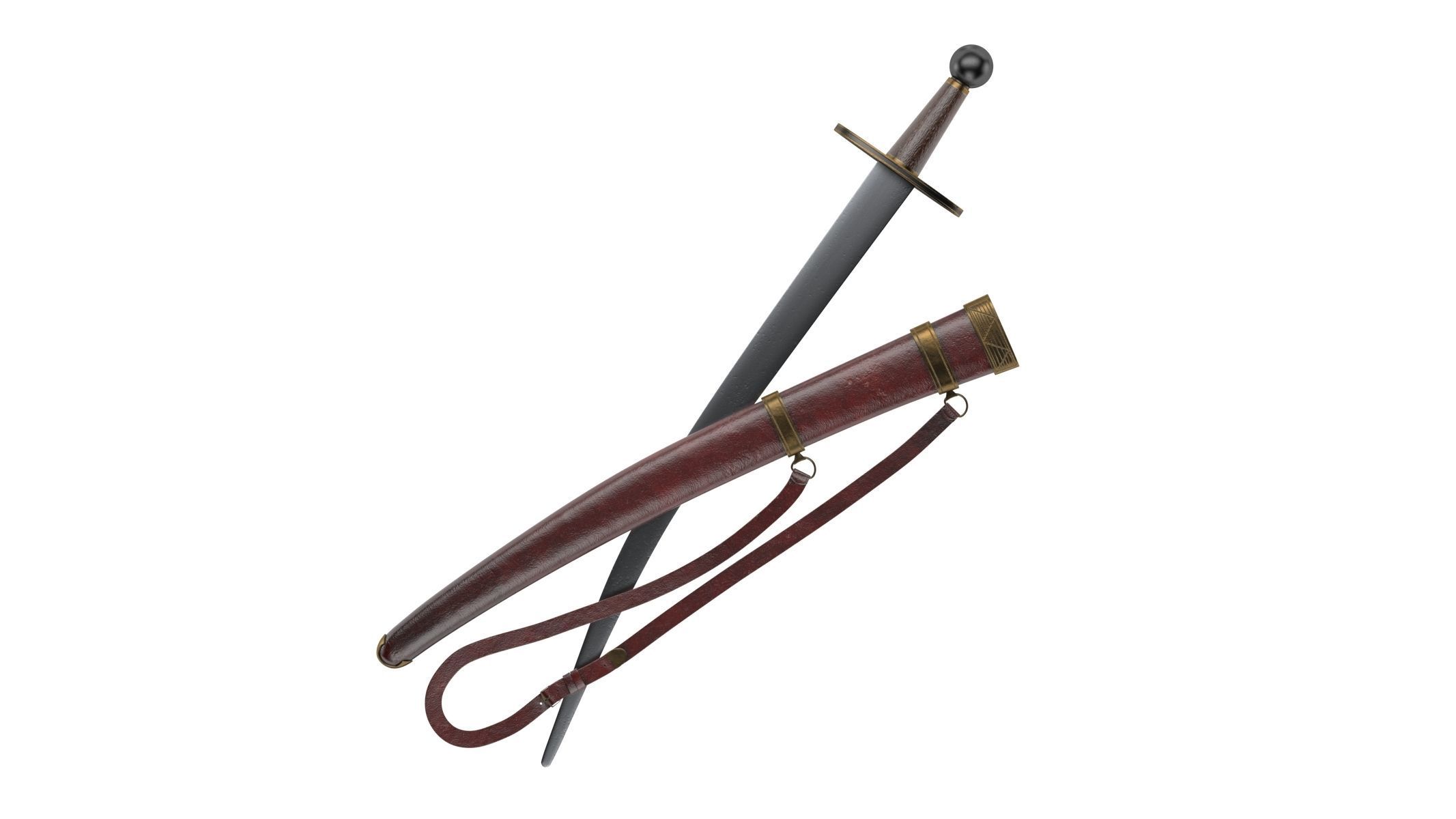 Paramerion Sword Low-poly 3D model_5