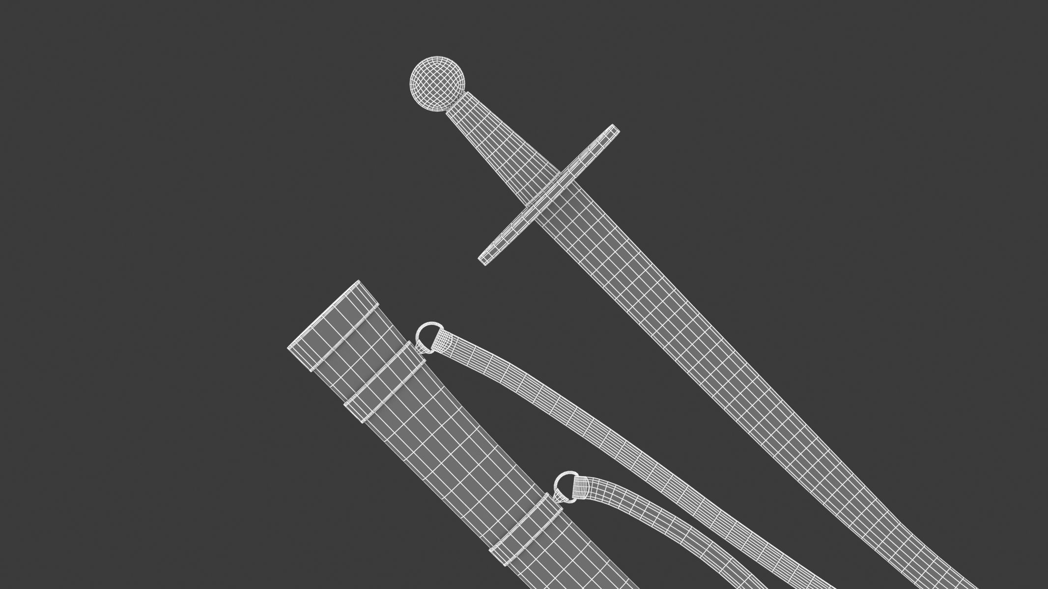 Paramerion Sword Low-poly 3D model_16