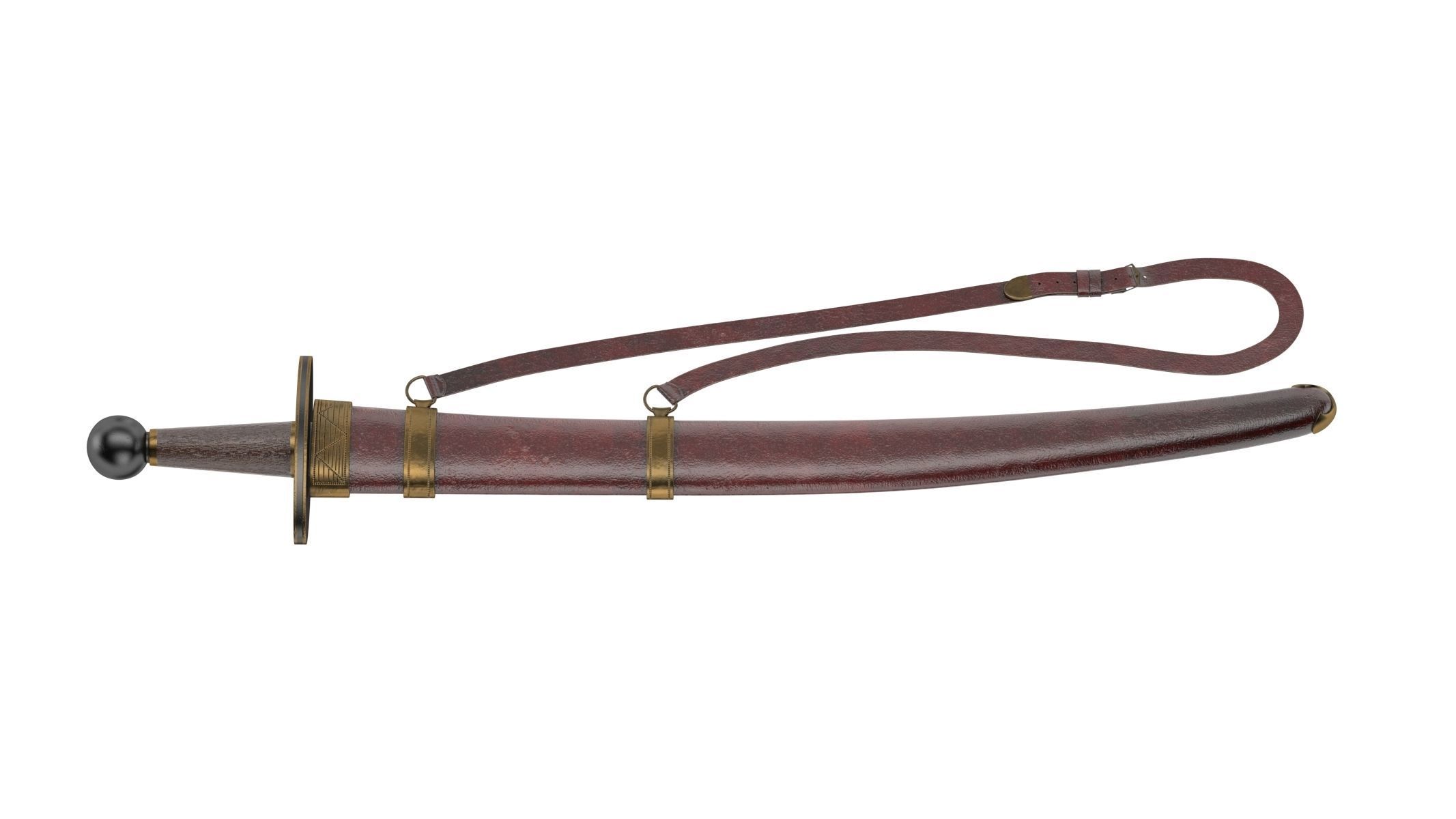 Paramerion Sword Low-poly 3D model_3