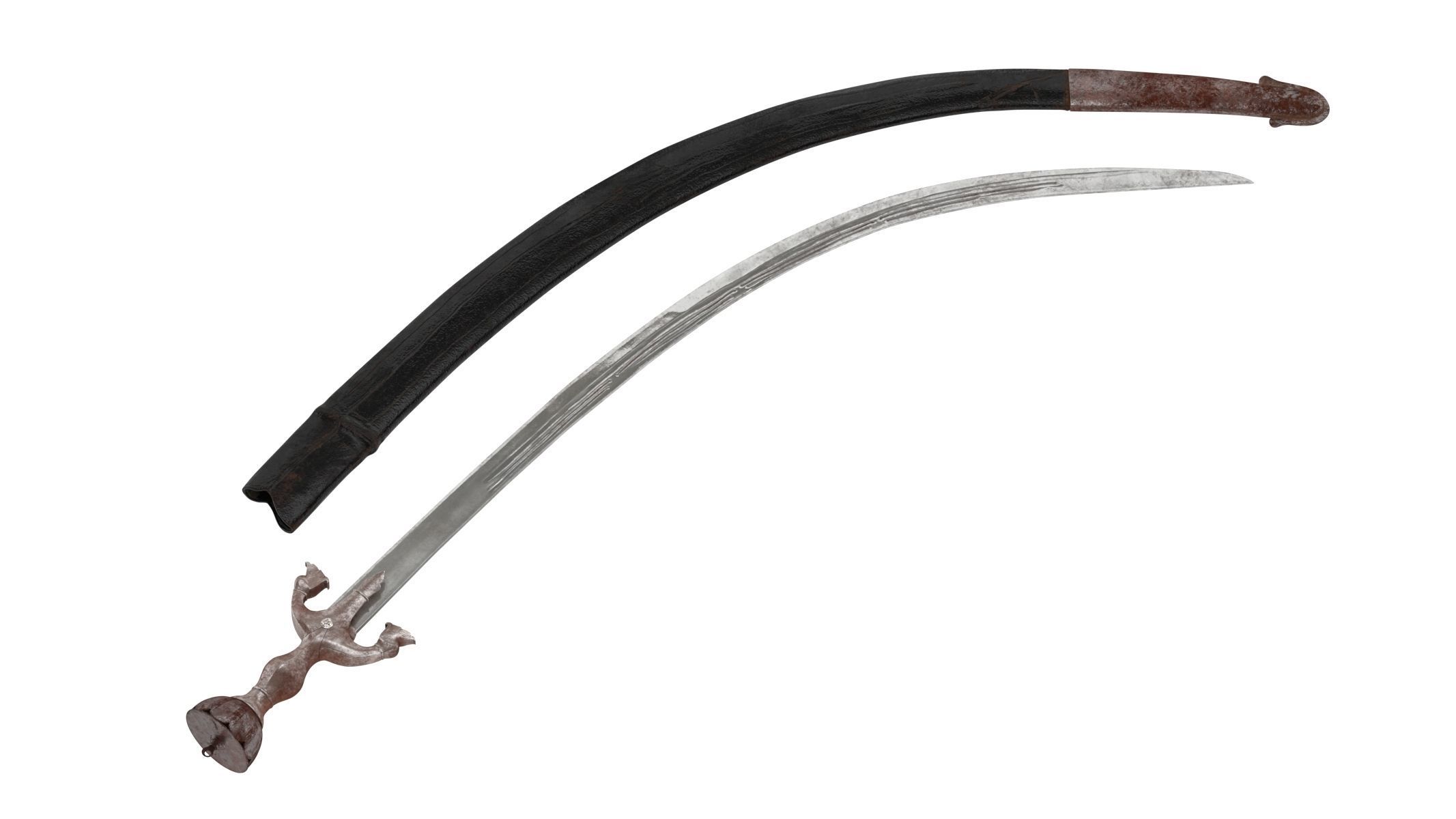 Pulwar sword 3D model_2