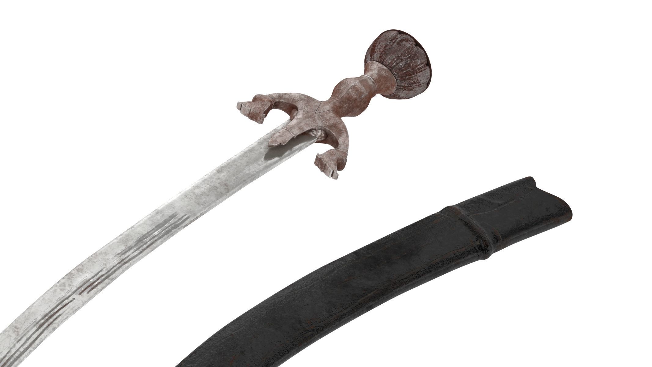 Pulwar sword 3D model_7