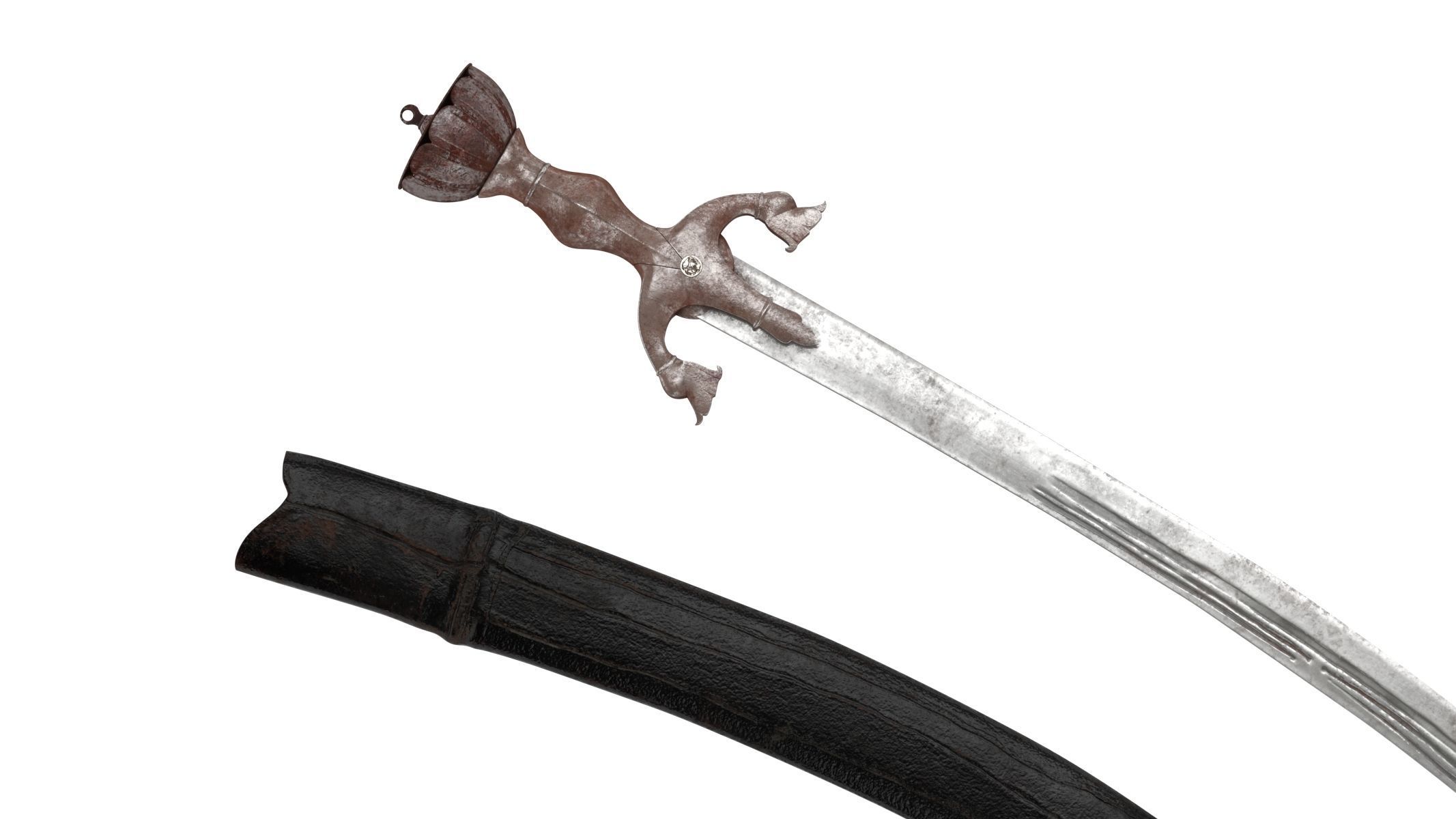 Pulwar sword 3D model_6