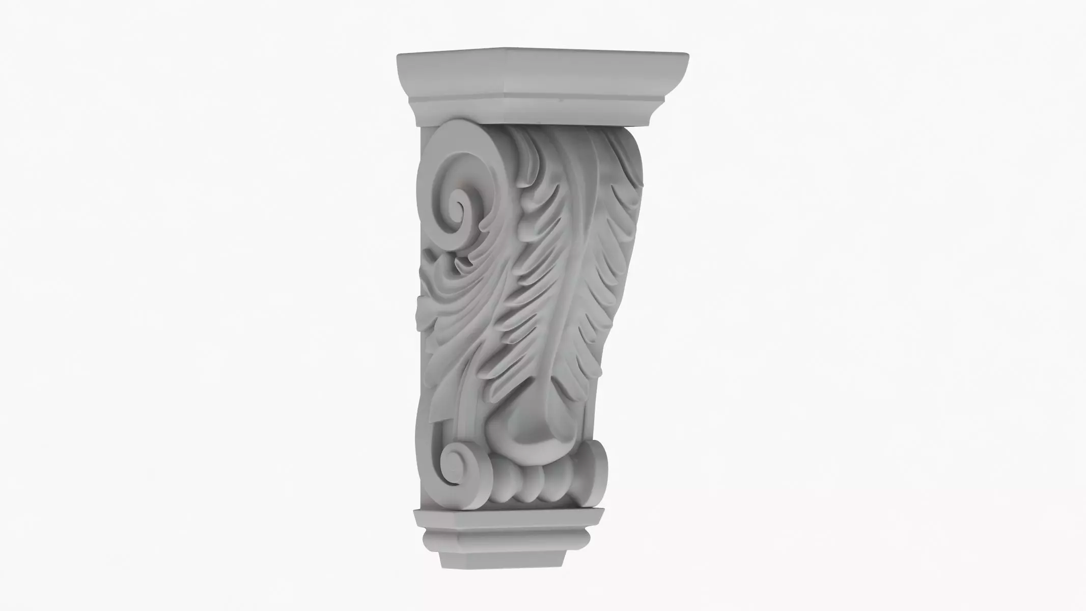 Scroll Corbel 17 3D model_0