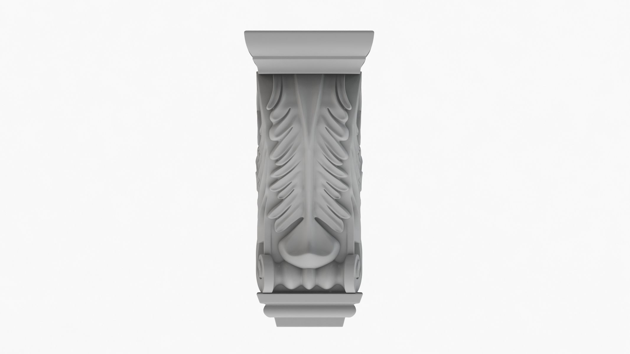 Scroll Corbel 17 3D model_1