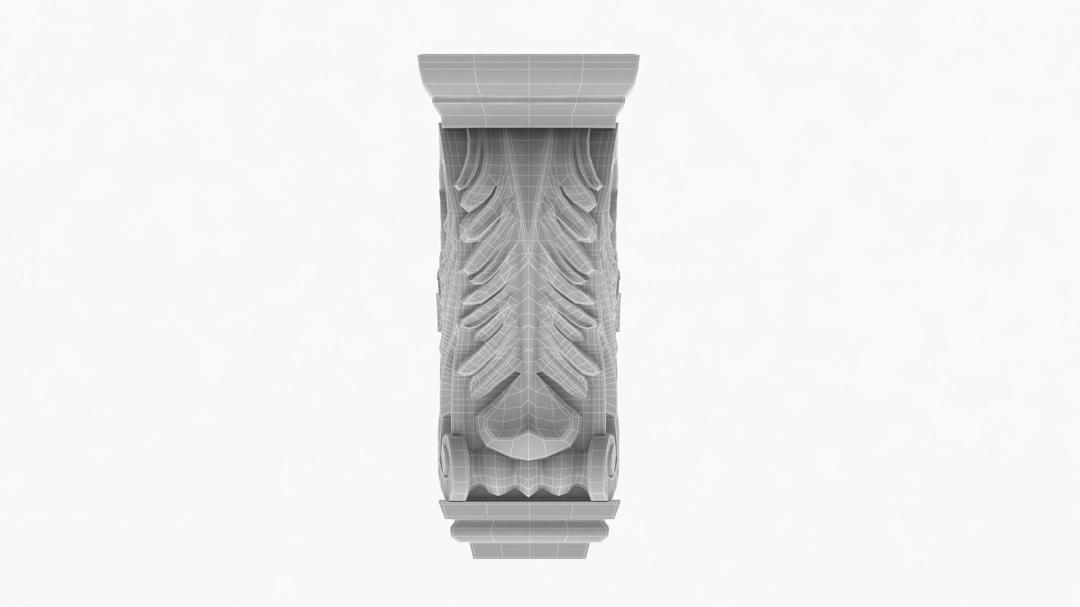 Scroll Corbel 17 3D model_6