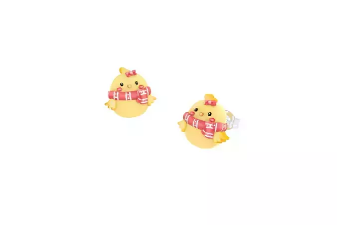 Chick Earrings 3D print model